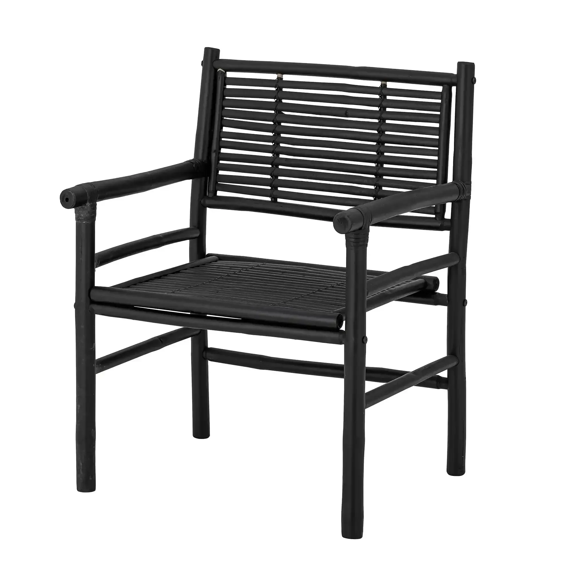 Lounge chair bamboe zwart Coen
