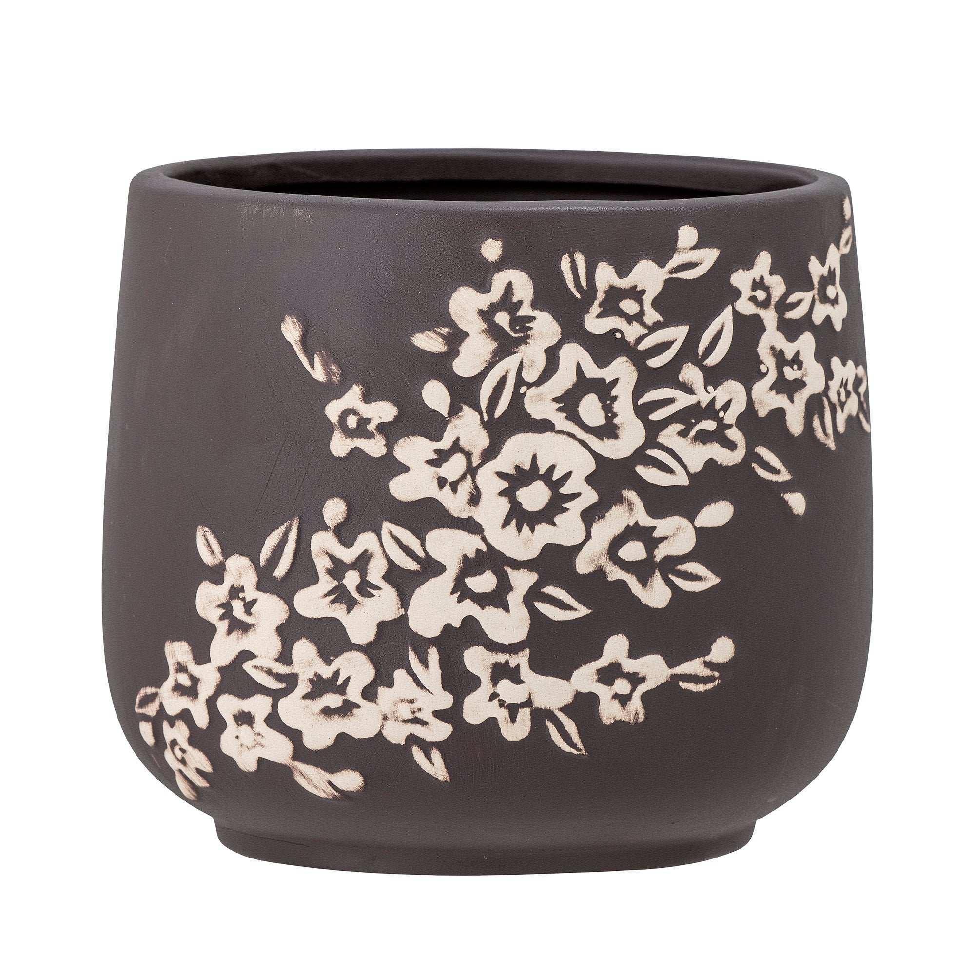 Bloempot aardewerk bruin Betino 19cm