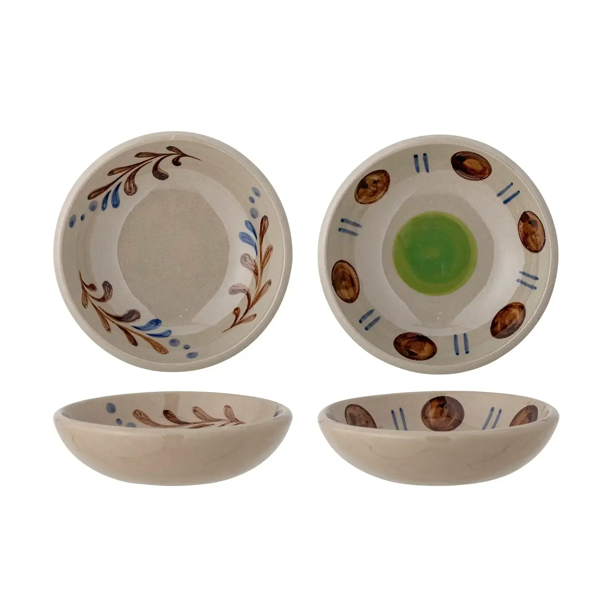 Schalen blauw peline 11cm – set van 2