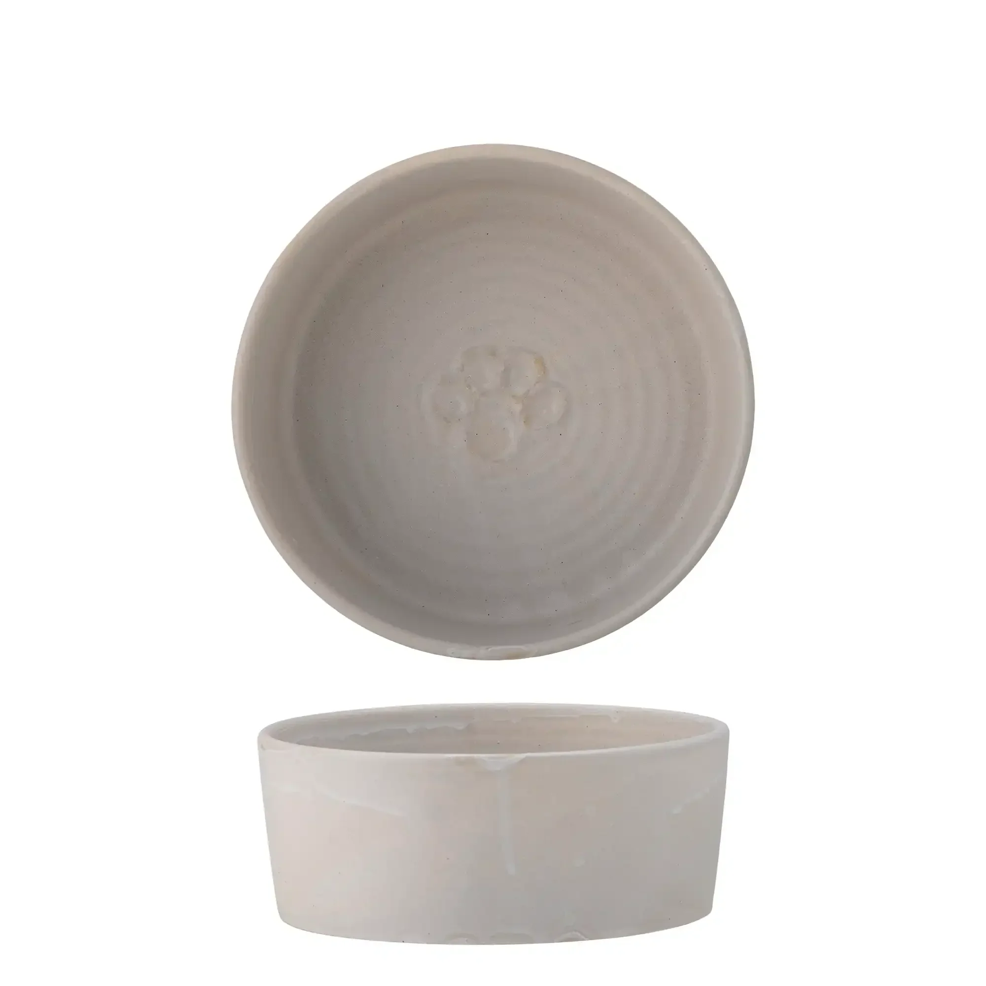 Voerbak aardewerk wit Buddy 17cm