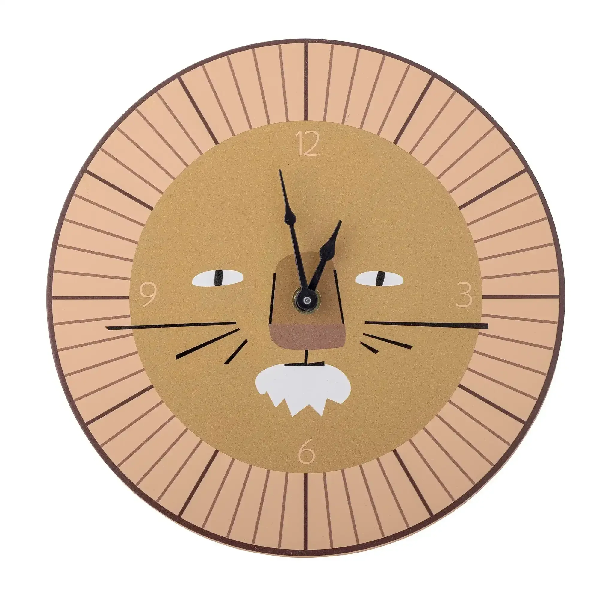 Harrison wandklok hout bruin 23cm