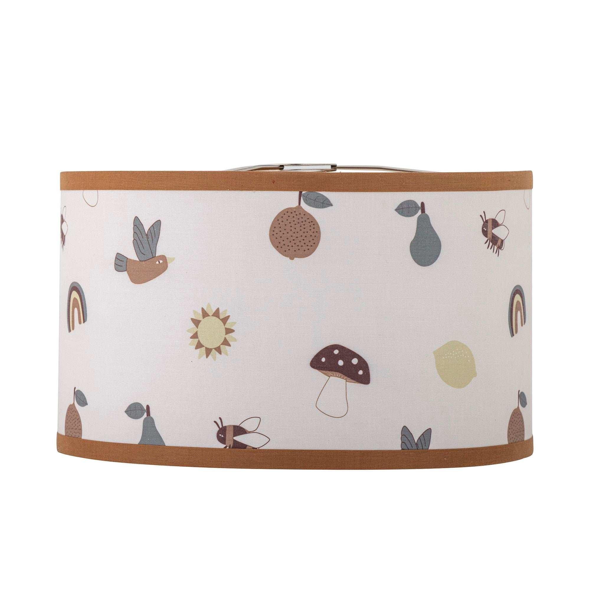 Agnes lampenkap bamboe bruin 34cm