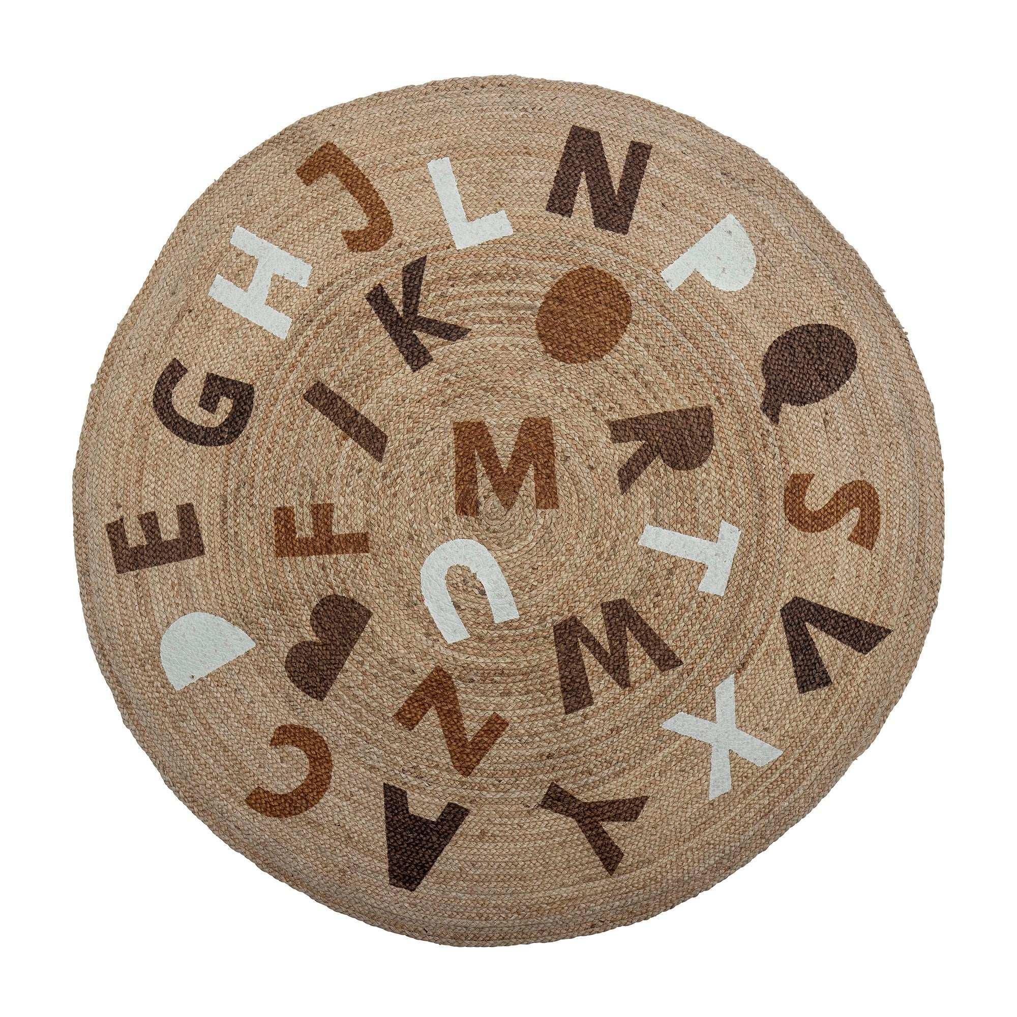 Dinne vloerkleed jute bruin 130cm