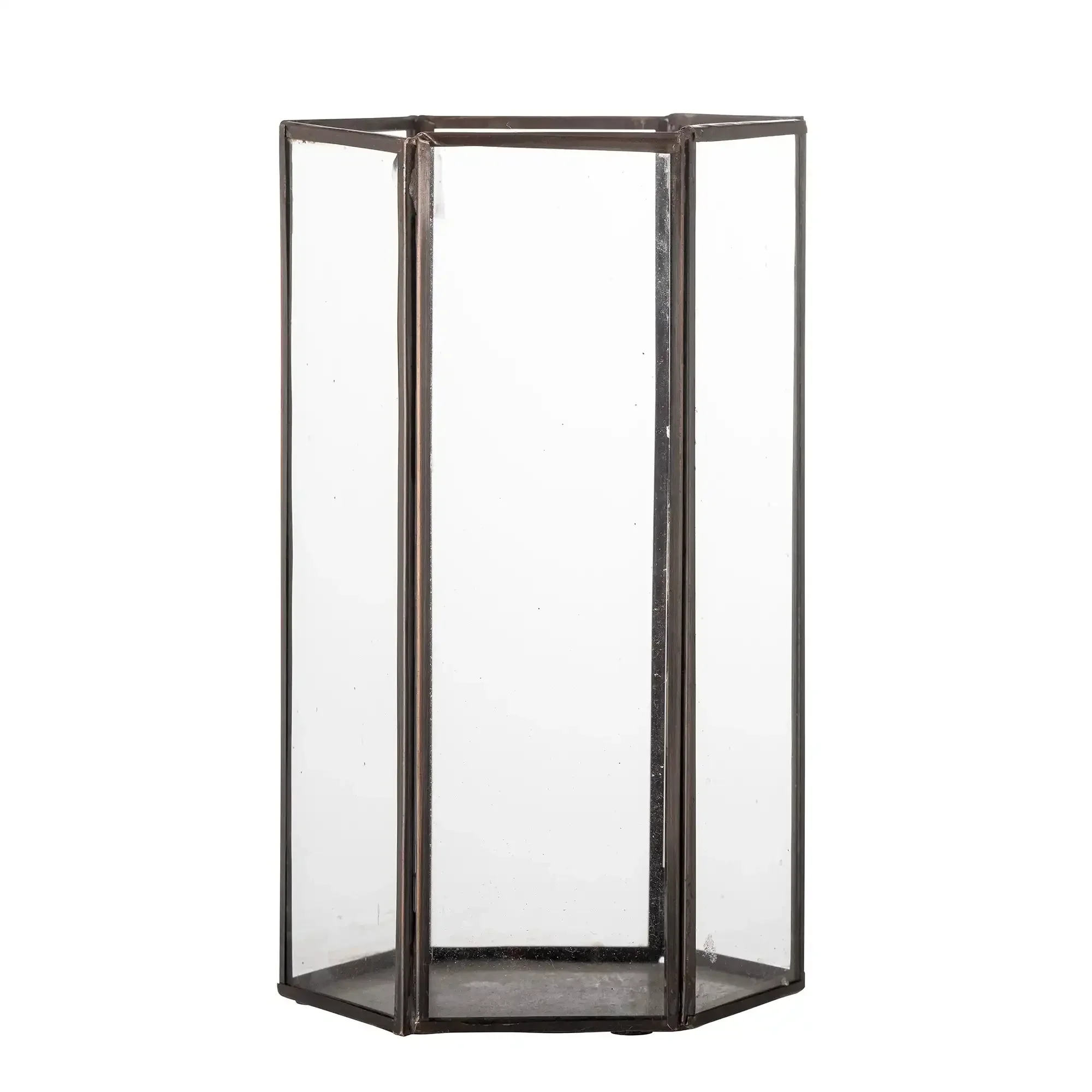 Lantaarn glas koper Acentia 26cm