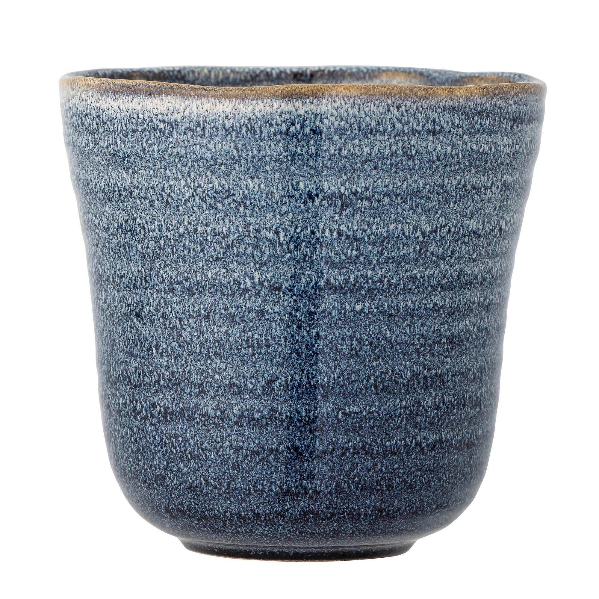 Bloempot aardewerk blauw heath 16cm Bloempot aardewerk blauw heath 16cm