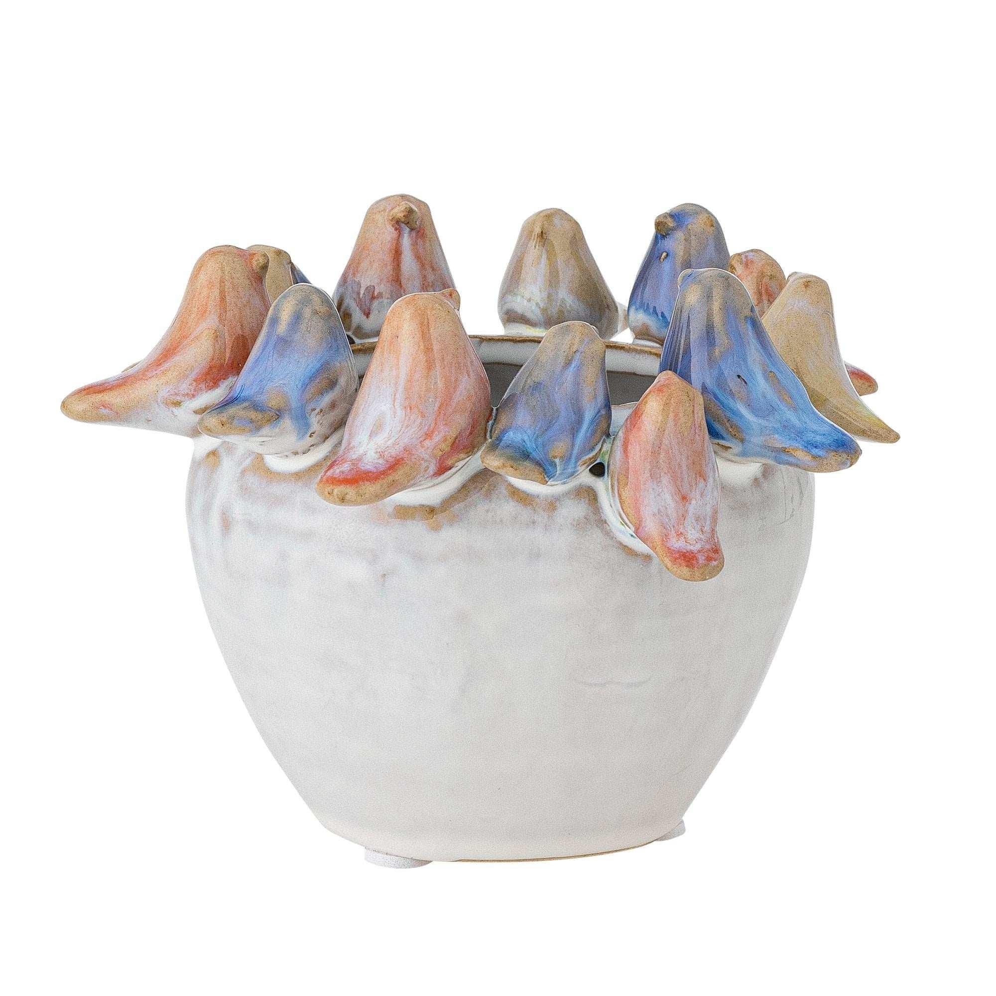 Bloempot aardewerk grijs Eanna 12cm Bloempot aardewerk grijs Eanna 12cm