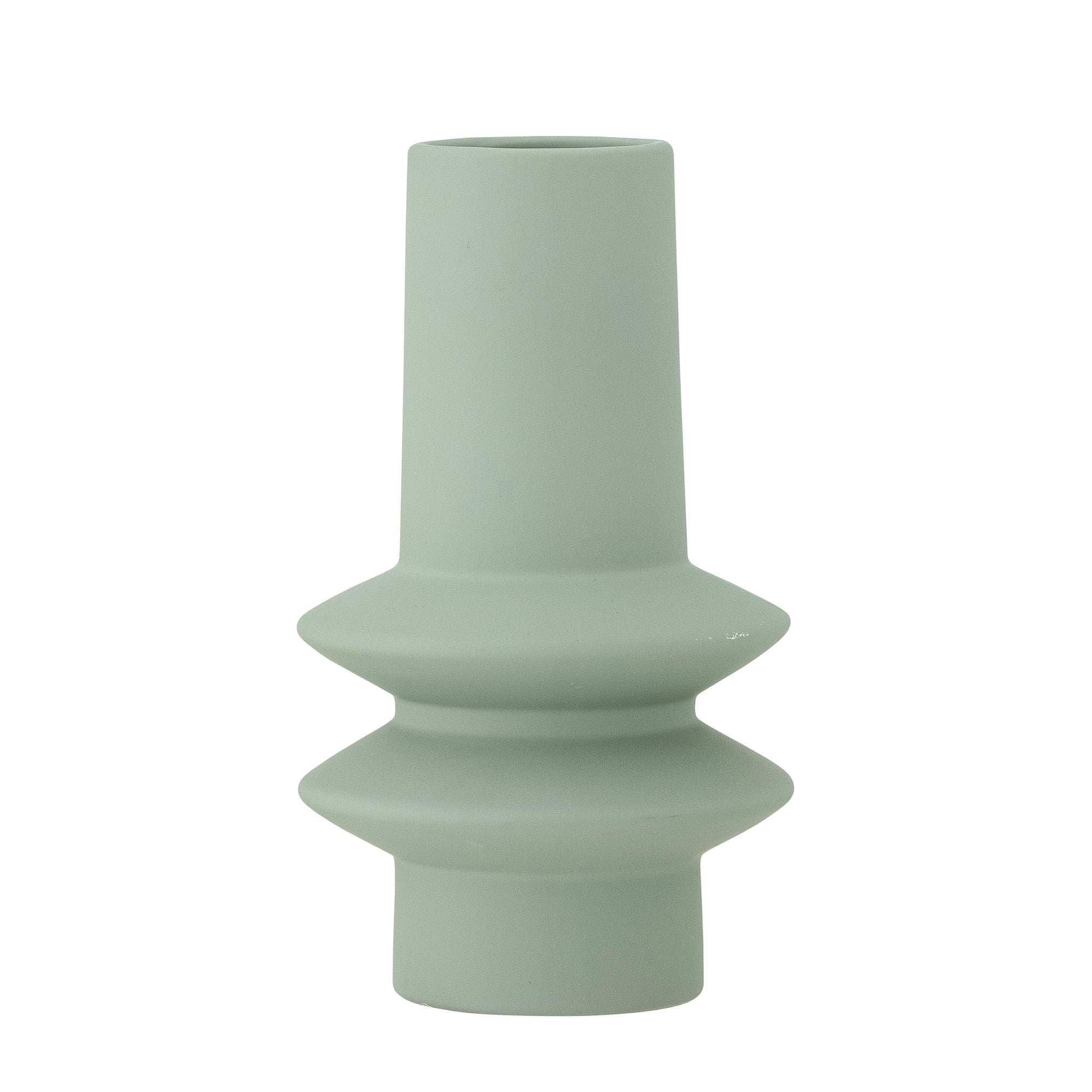 Vaas aardewerk groen Isold 22cm Vaas aardewerk groen Isold 22cm