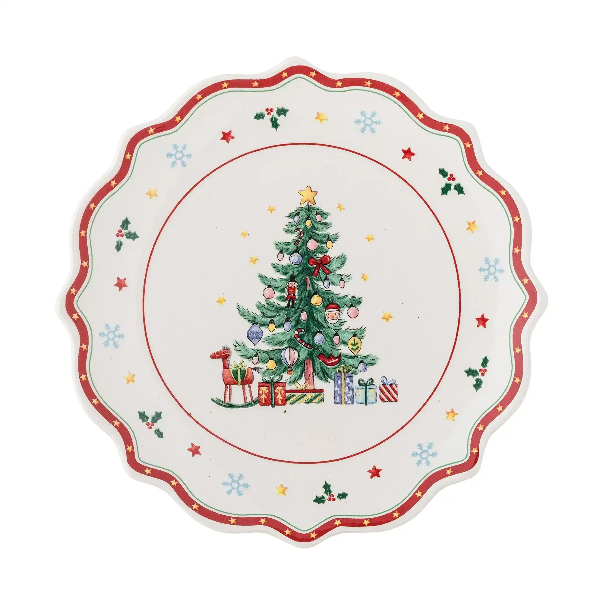Bord keramiek rood Naive 17cm Bord keramiek rood Naive 17cm
