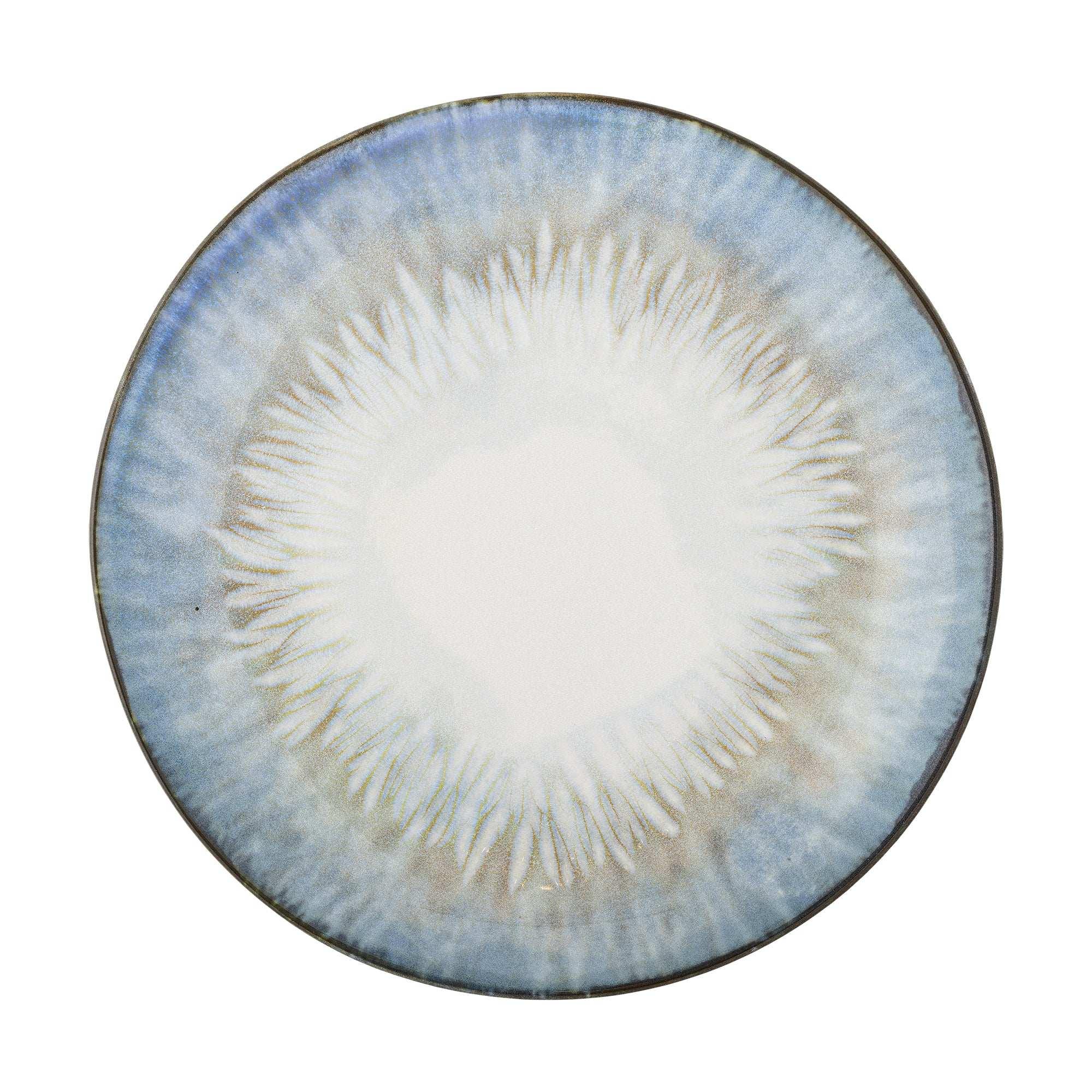 Bord aardewerk blauw Calen 22cm