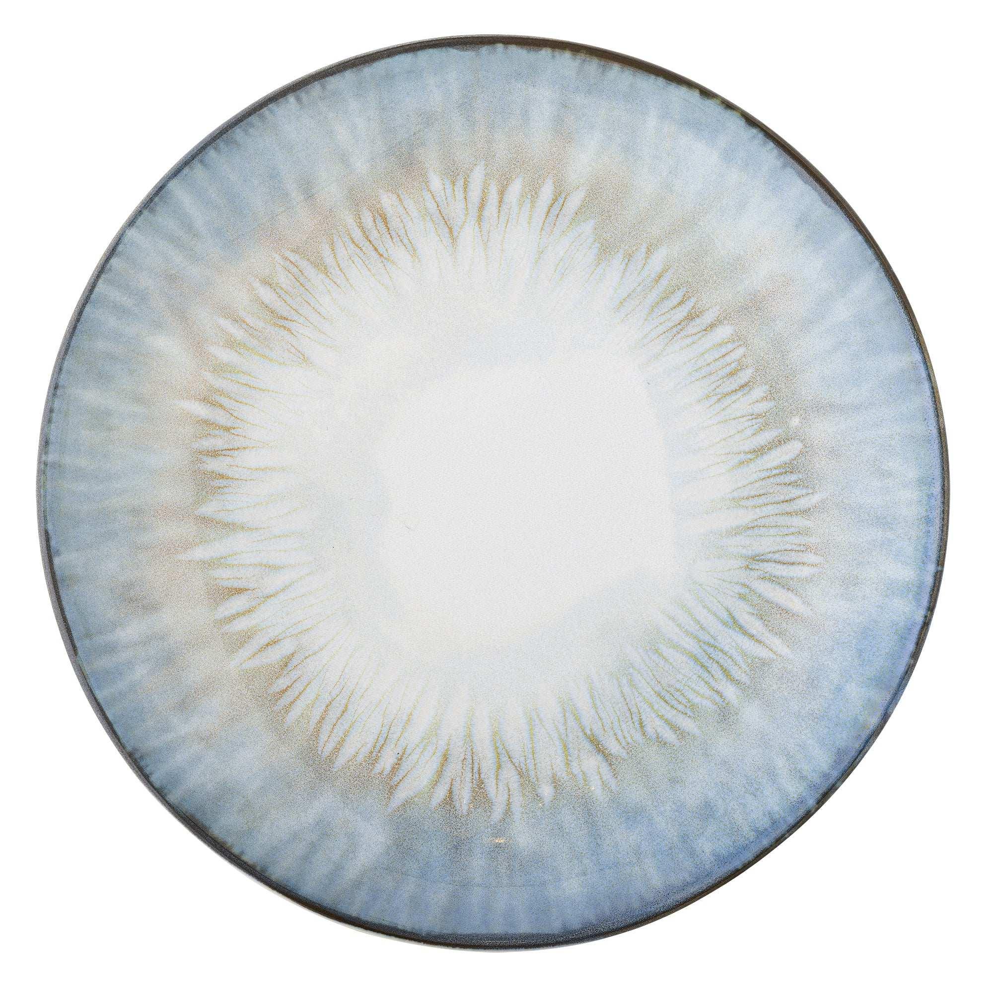 Bord aardewerk blauw Calen 27cm