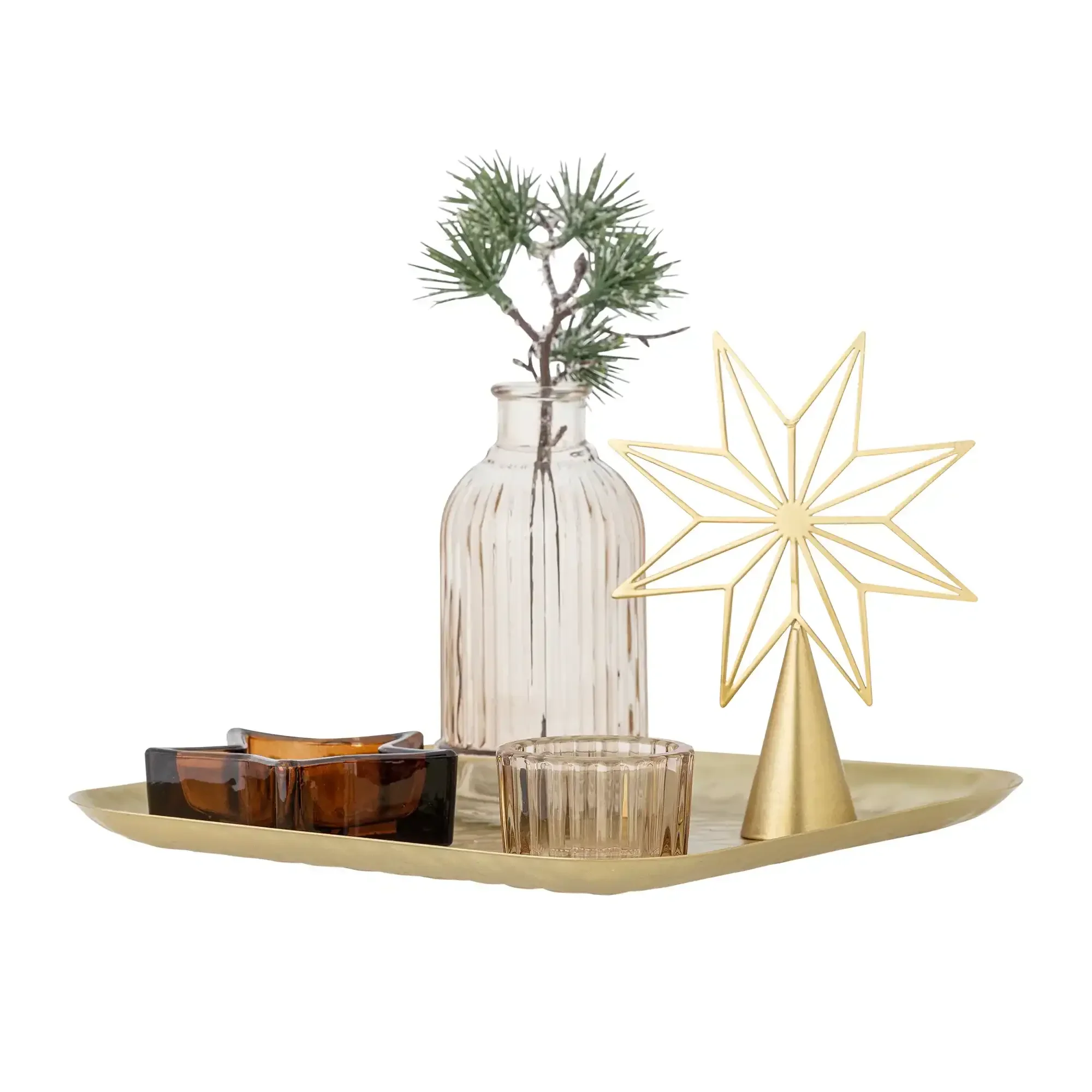 Schaal glas goud Sanga 22cm Schaal glas goud Sanga 22cm