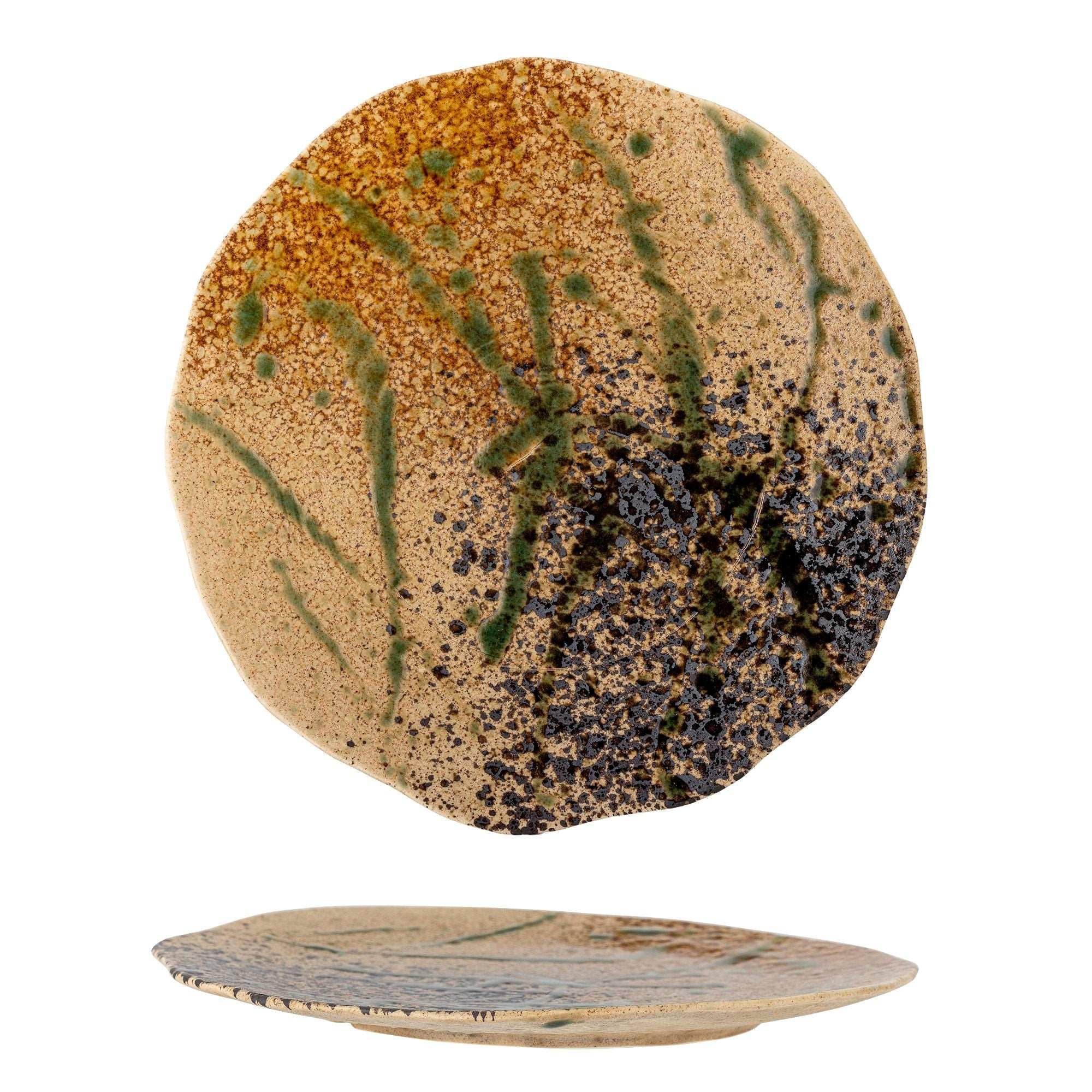 Bord aardewerk zwart Larken 27cm