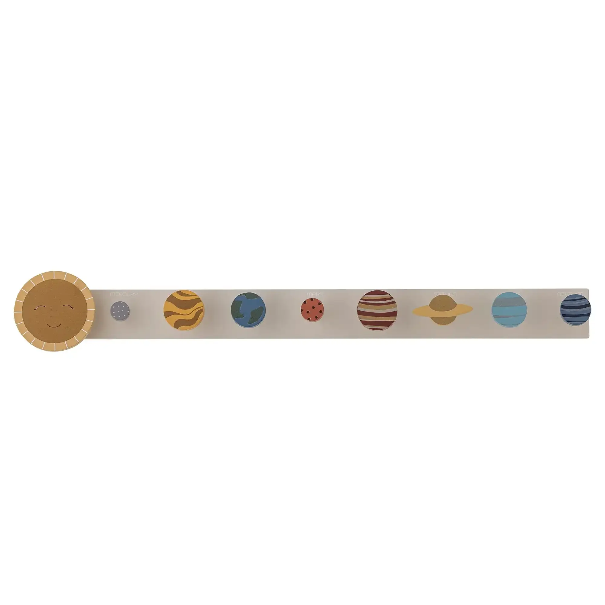 Space kapstok hout multicolor 55cm