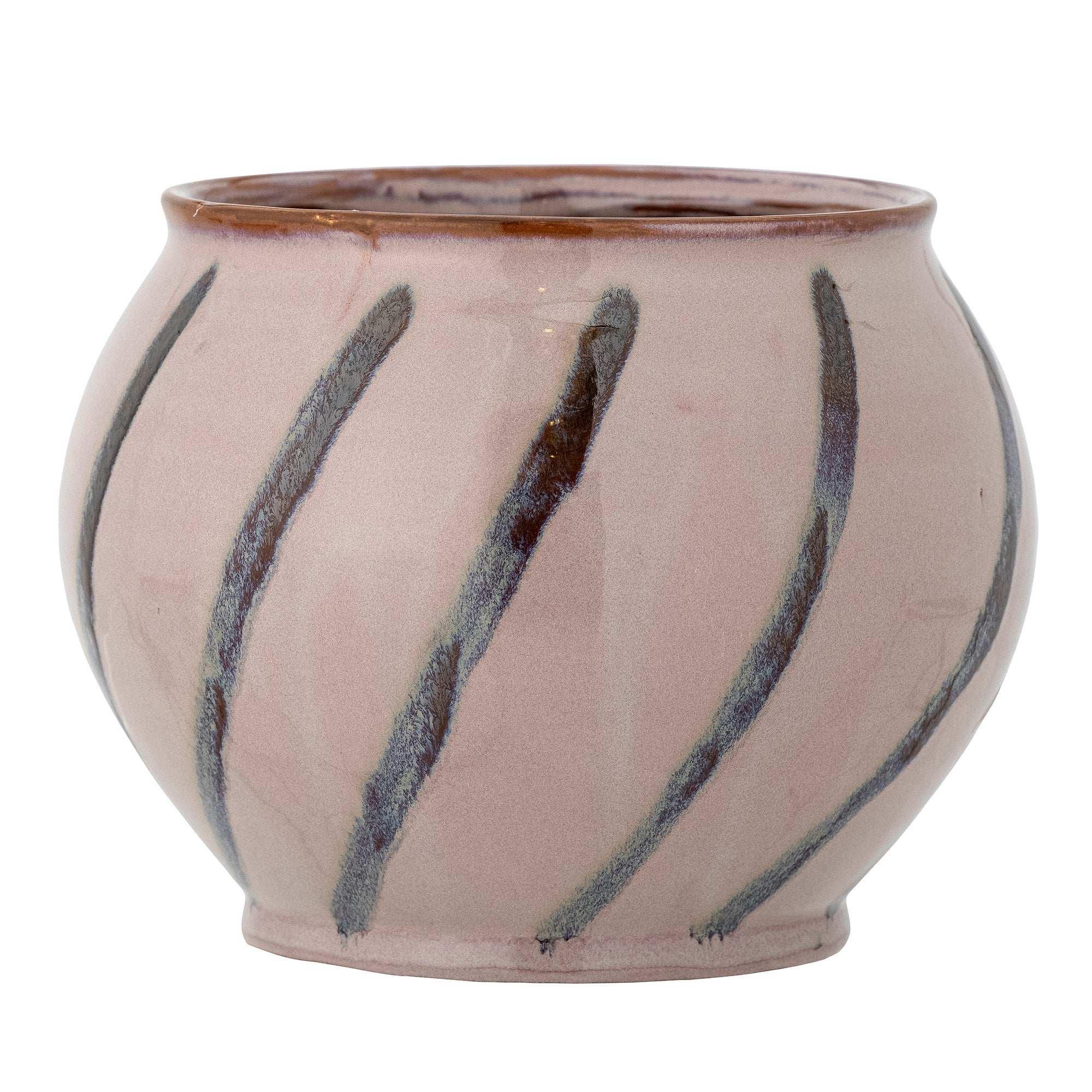 Bloempot aardewerk roze Iman 21cm