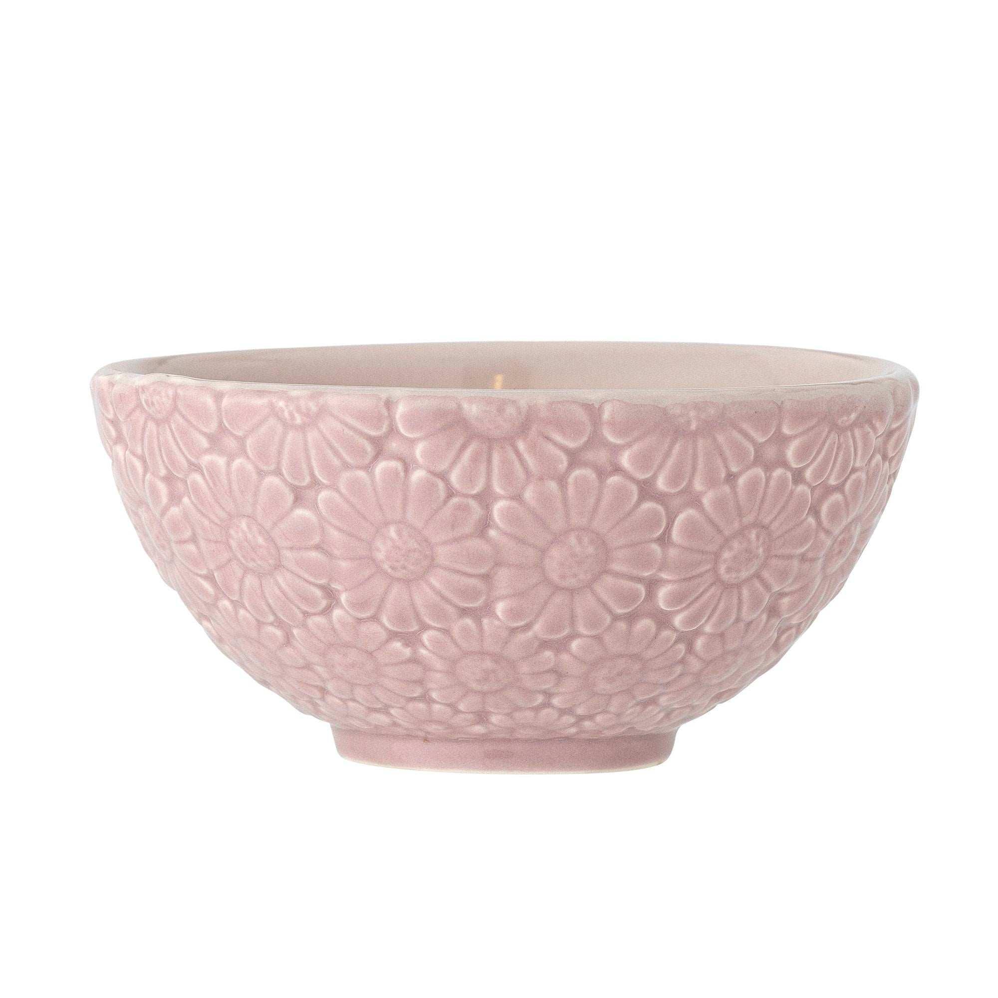 Benji schaal aardewerk roze 14cm