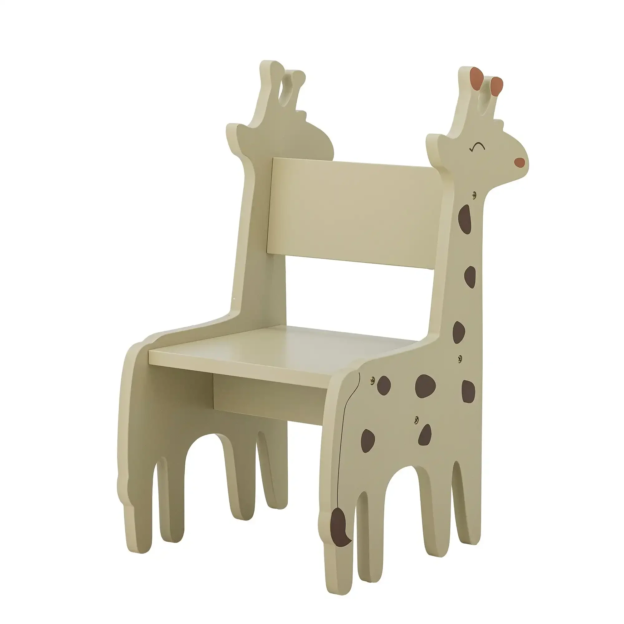 Ibber kinderstoel hout grijs