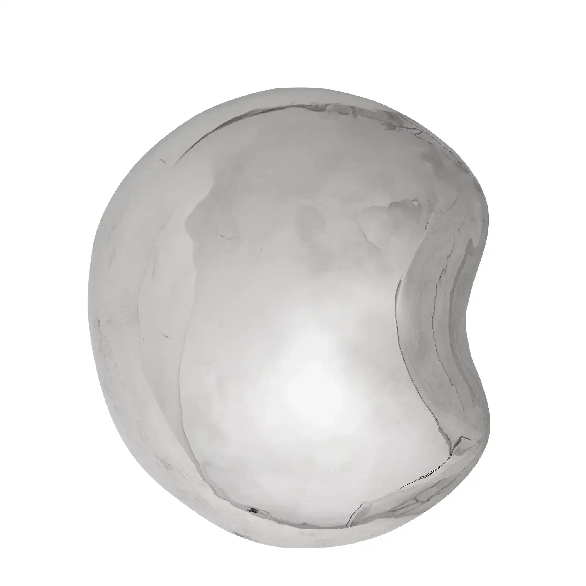 Wanddecoratie aardewerk zilver Bobby 21cm