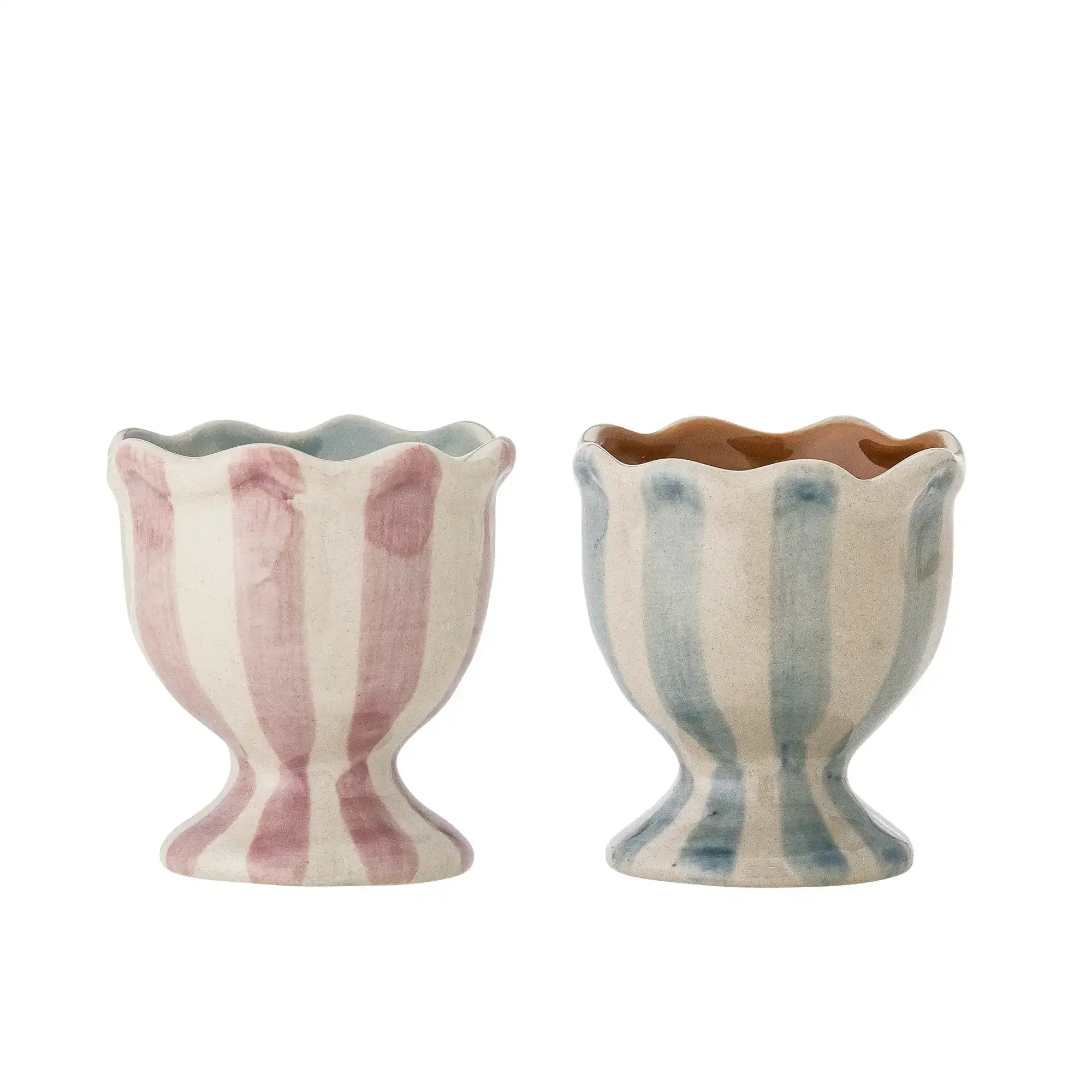Eierdop aardewerk roze Willa – set van 2