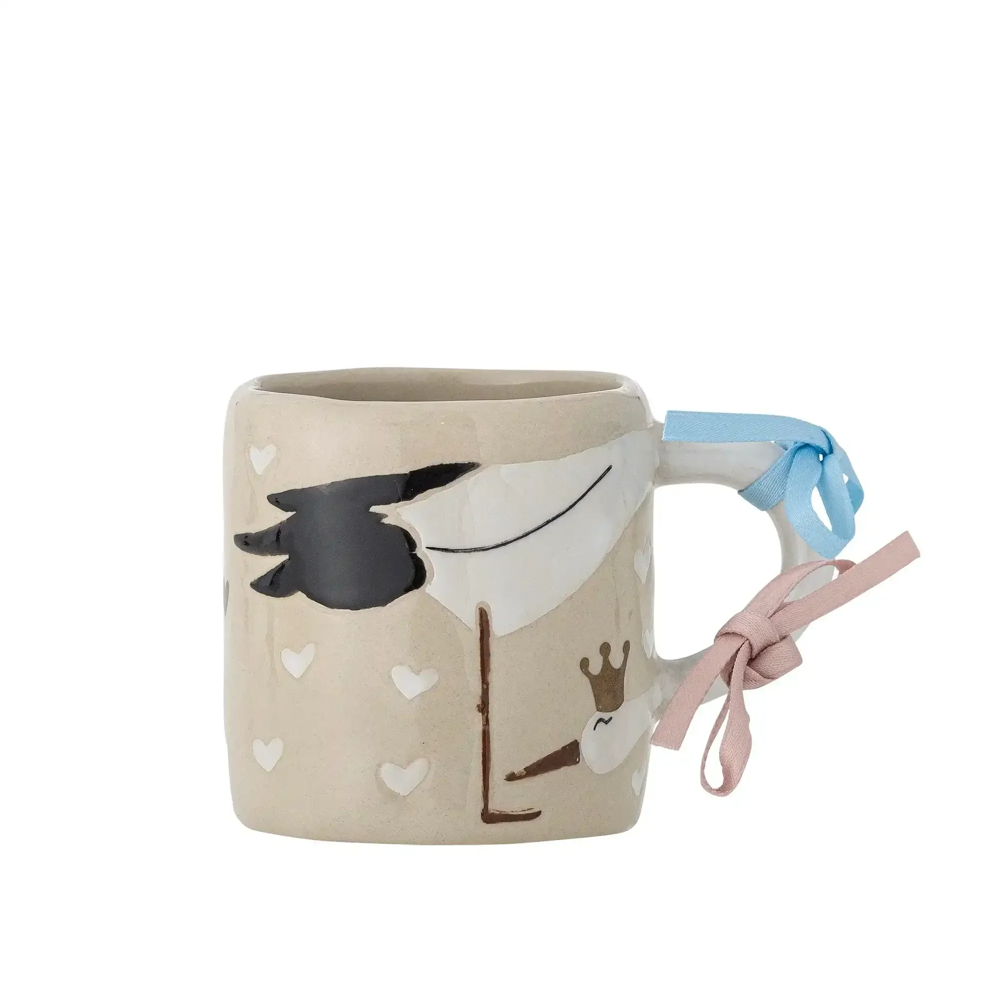Bambino beker aardewerk beige