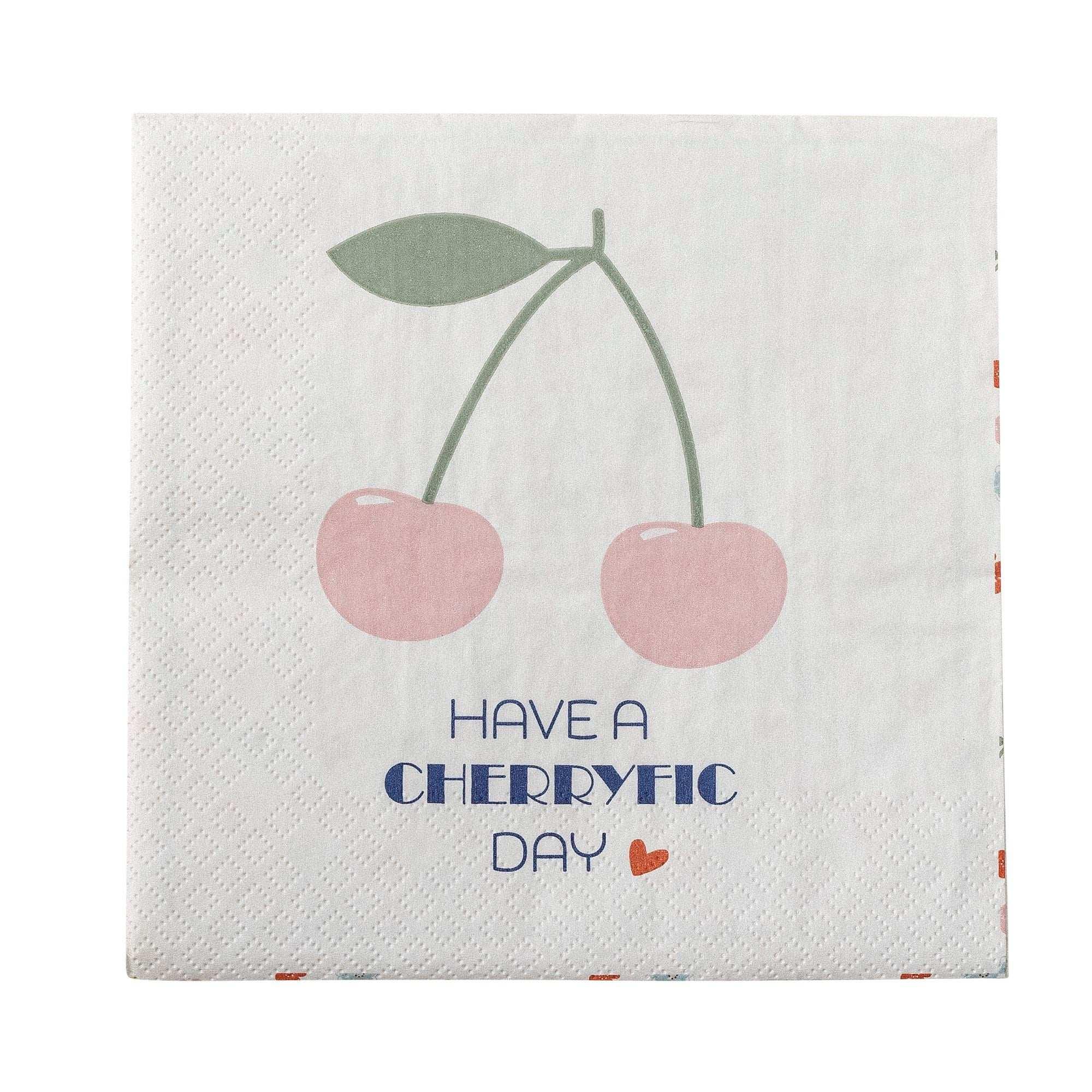 Cherry servetten multicolor