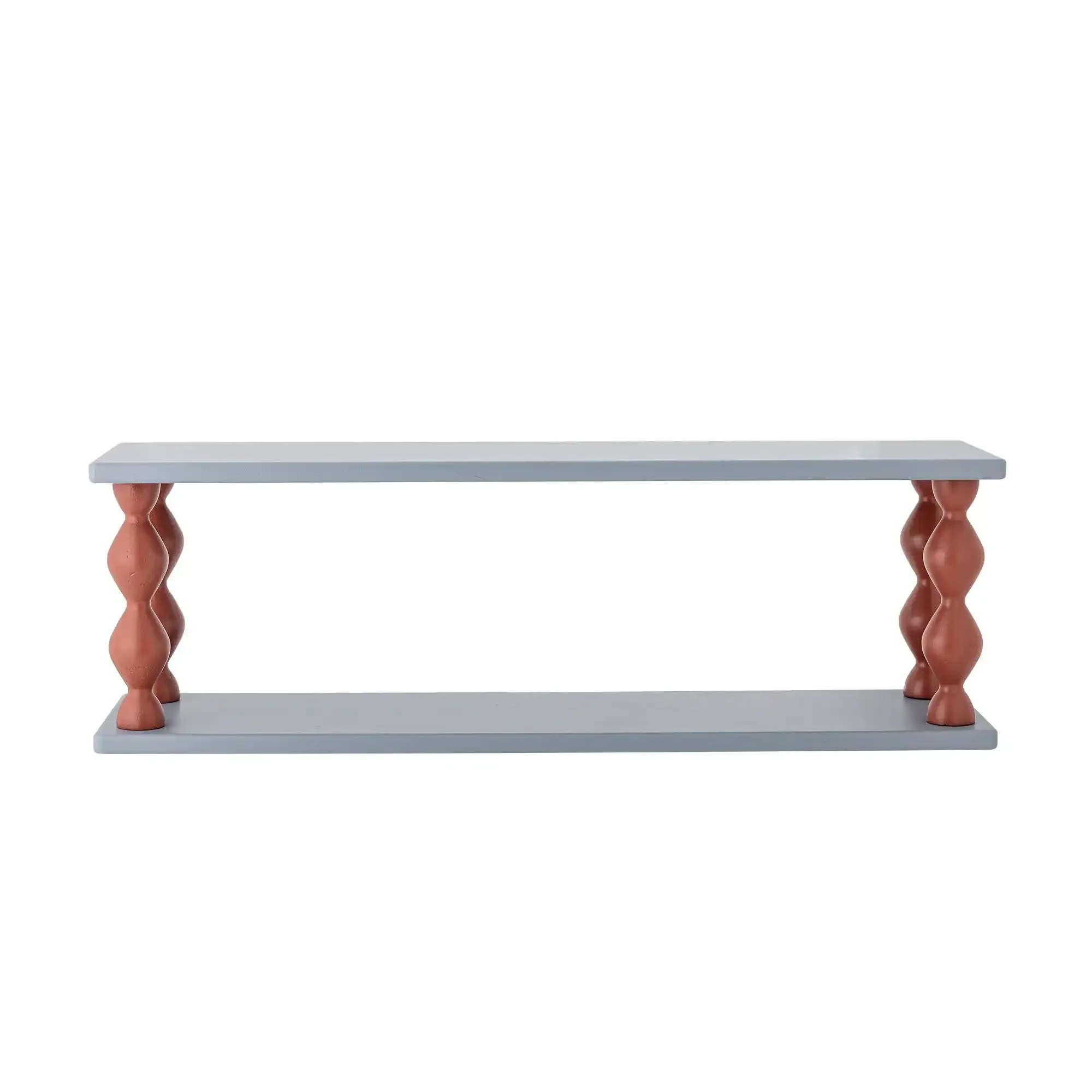 Bibiola wandplank hout blauw 80cm