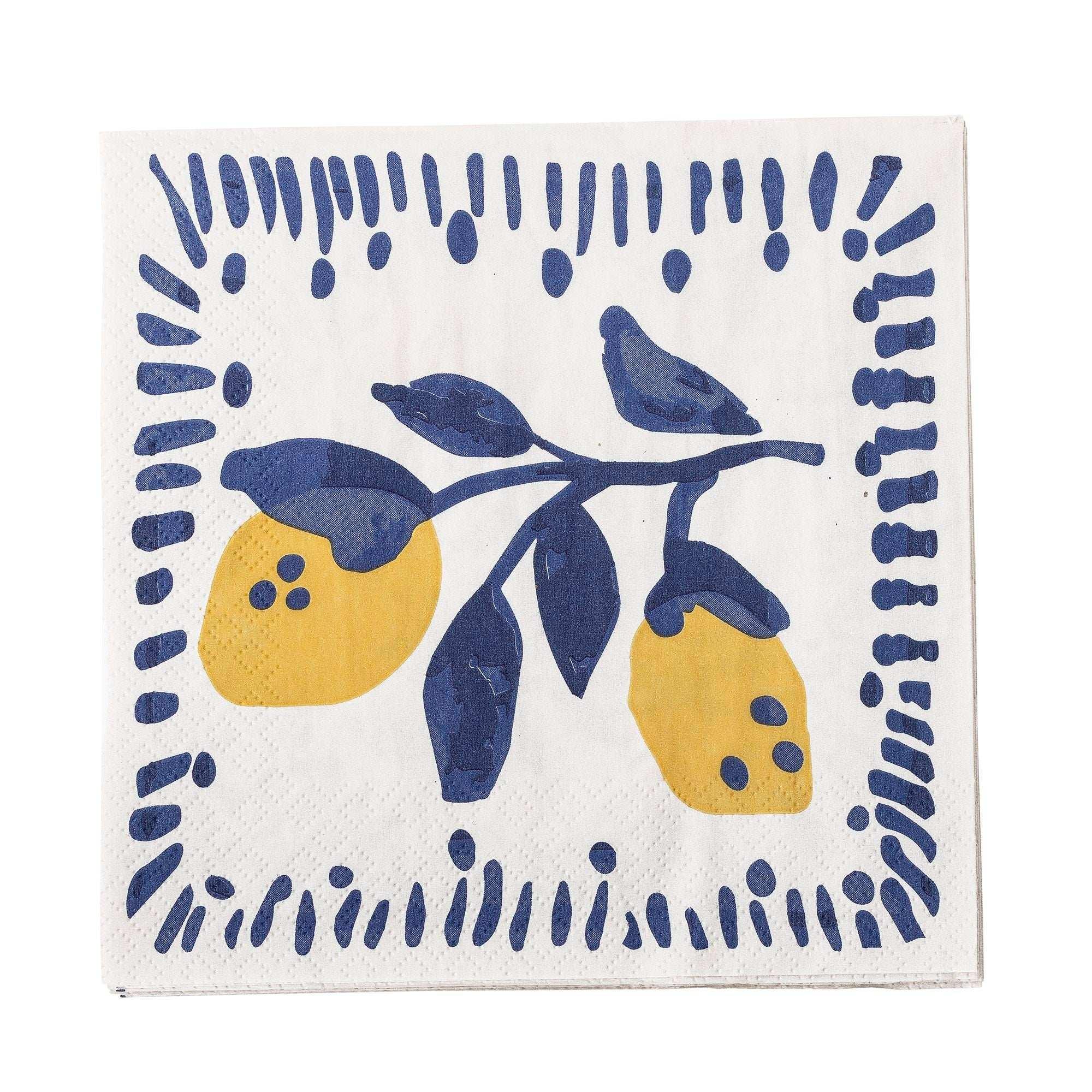 Servetten papier blauw Maxima Servetten papier blauw Maxima