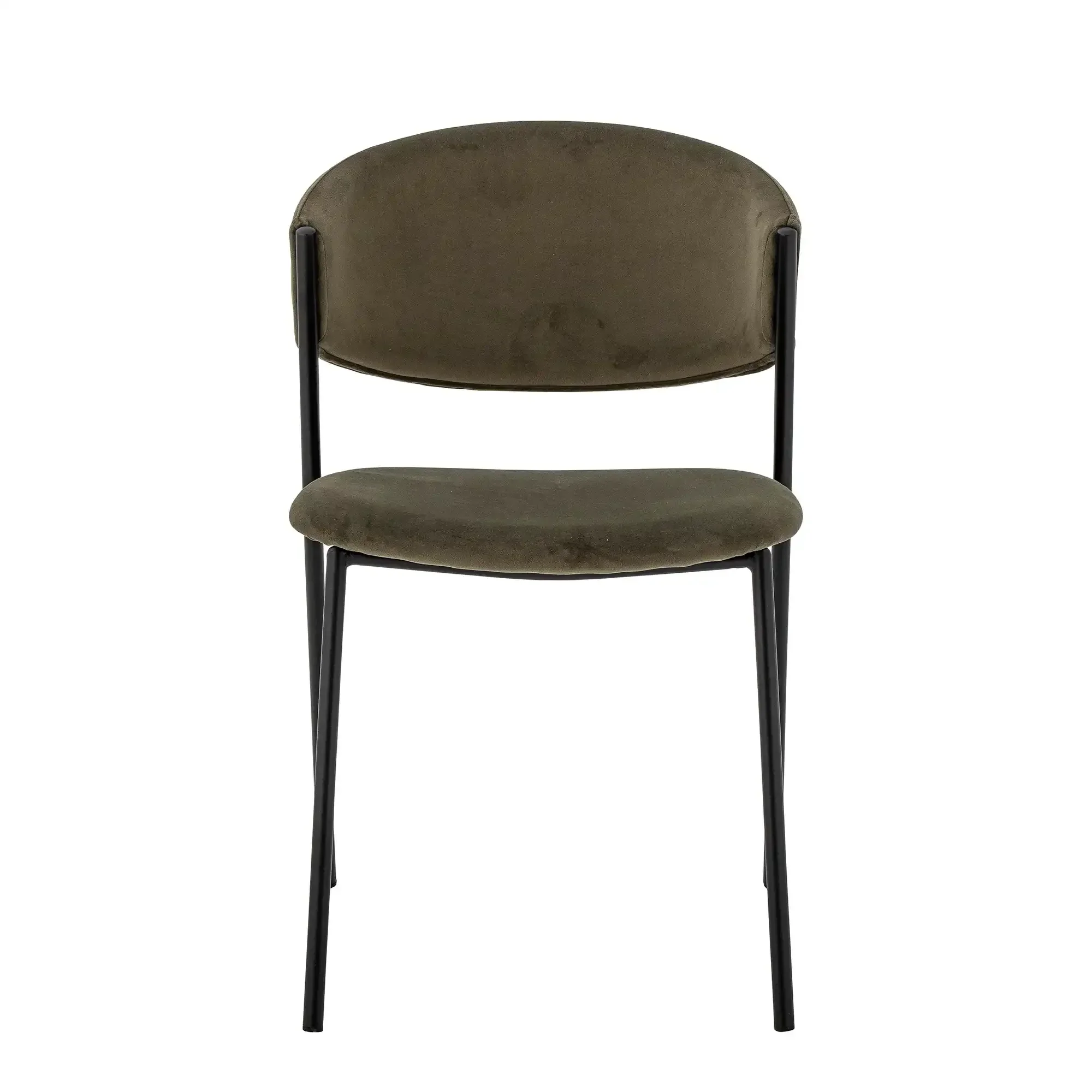 Eetkamerstoel gerecycled polyester groen Marlo