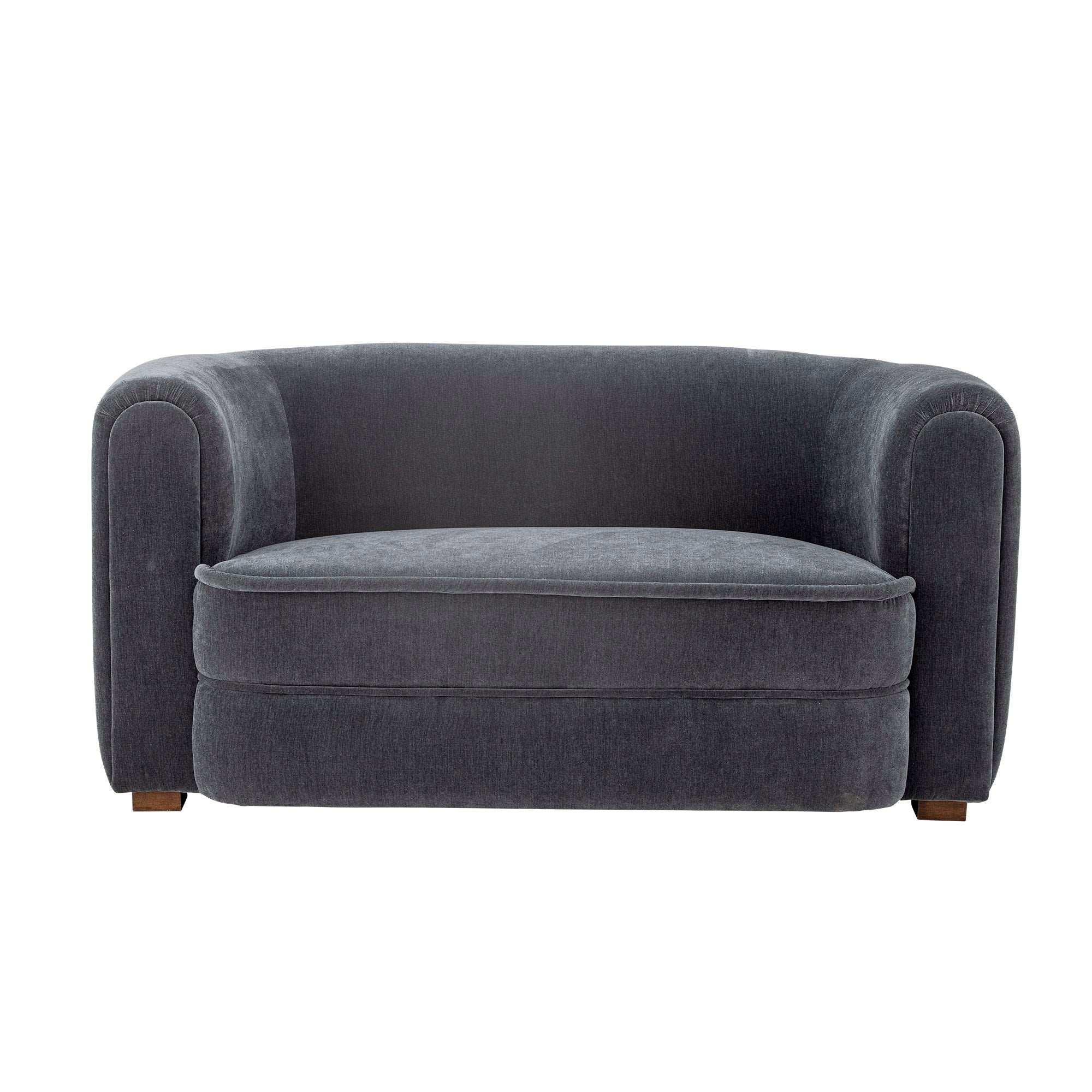 Bank gerecycled polyester blauw Malala 152cm