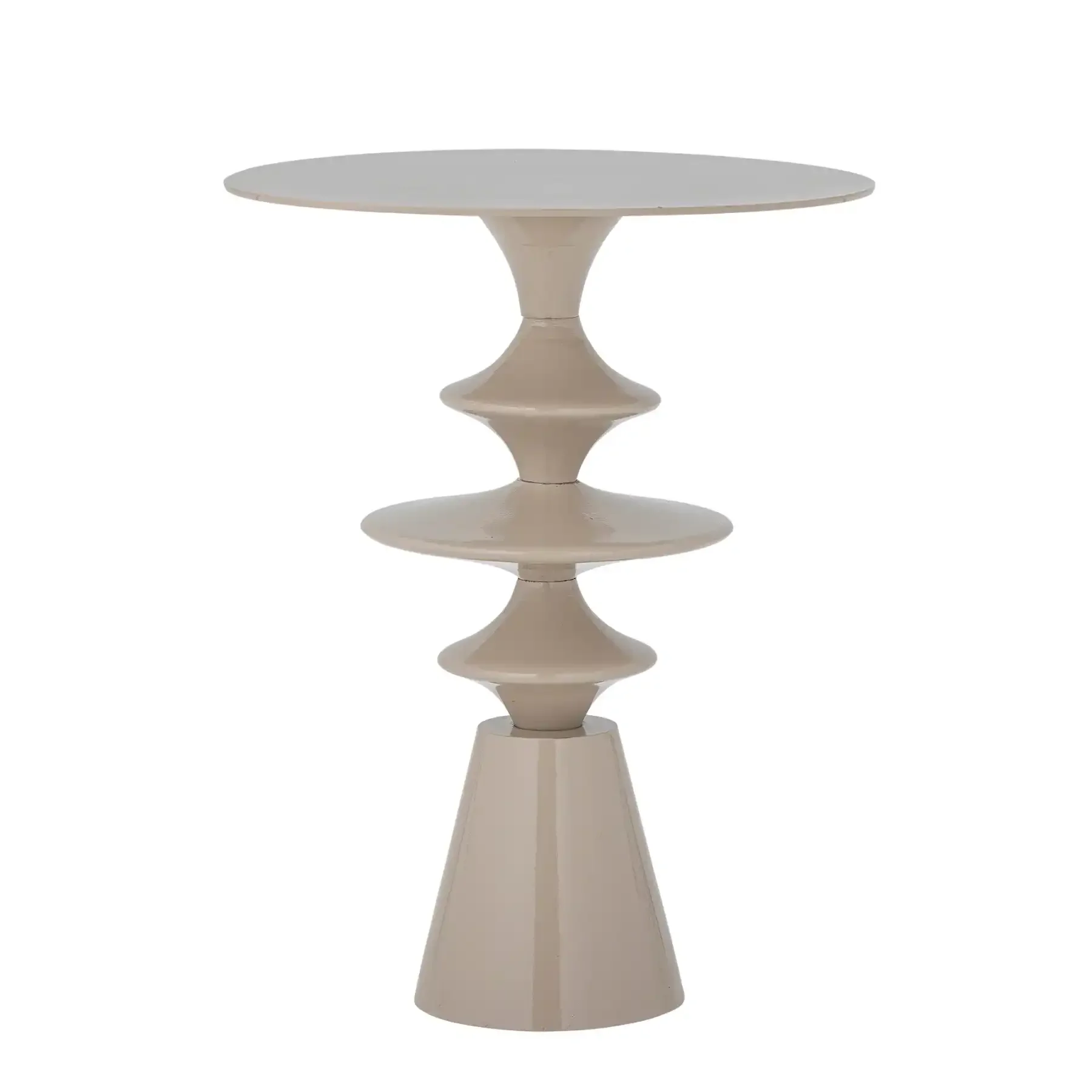 Bijzettafel aluminium beige Samio 35cm