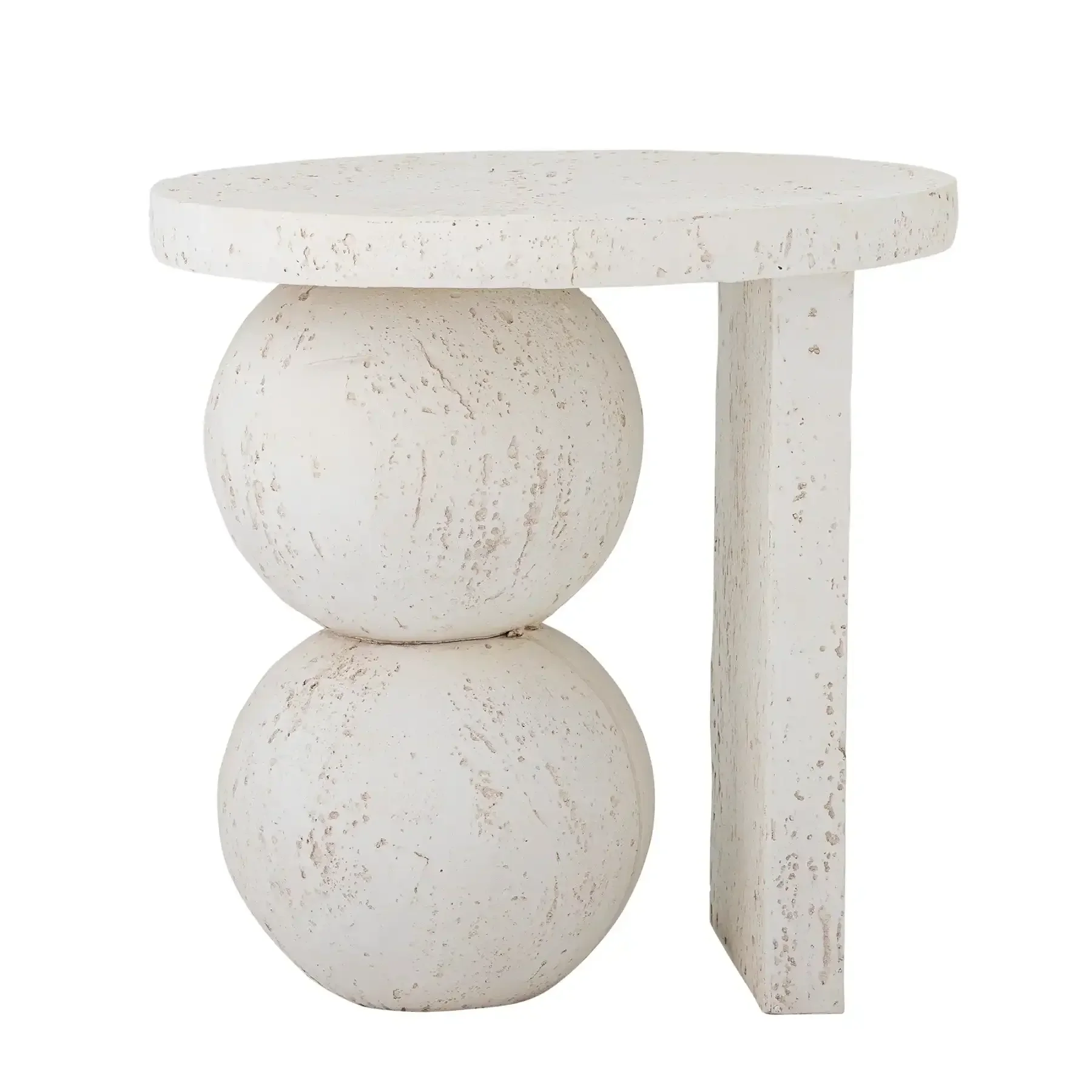 Bijzettafel resin wit Tally 46cm Bijzettafel resin wit Tally 46cm