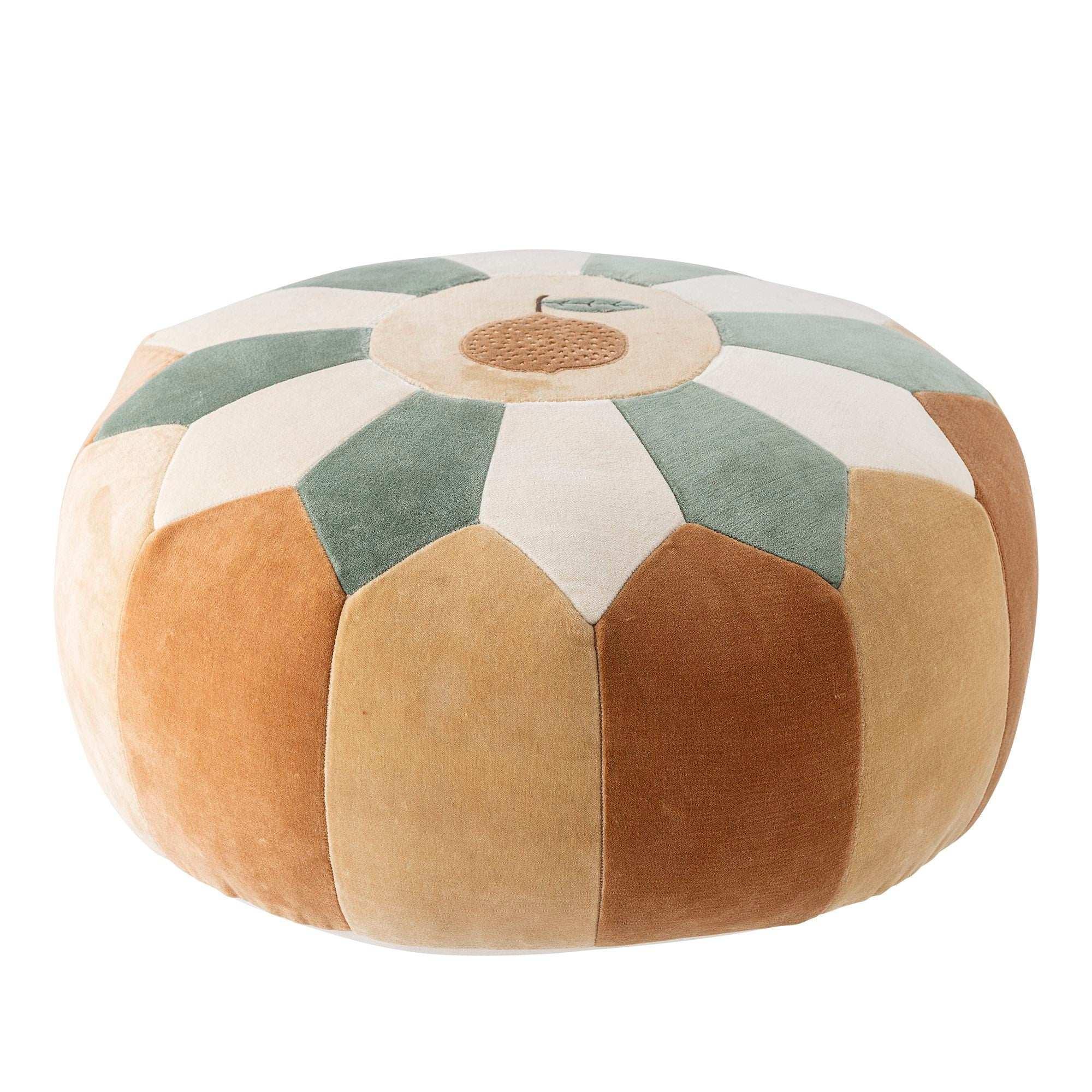 Agnes poef katoen bruin 50cm