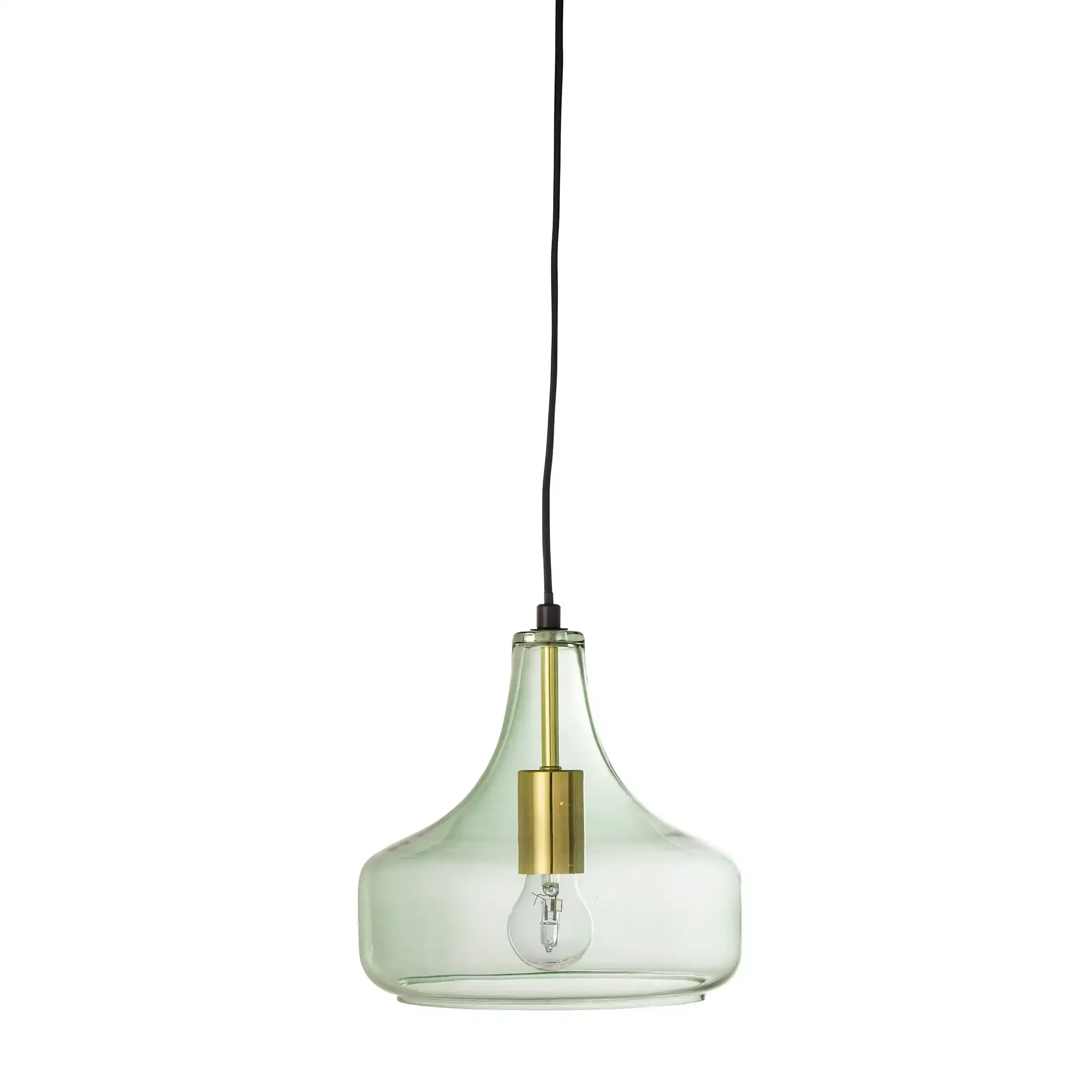 Hanglamp glas groen Yuser 25cm