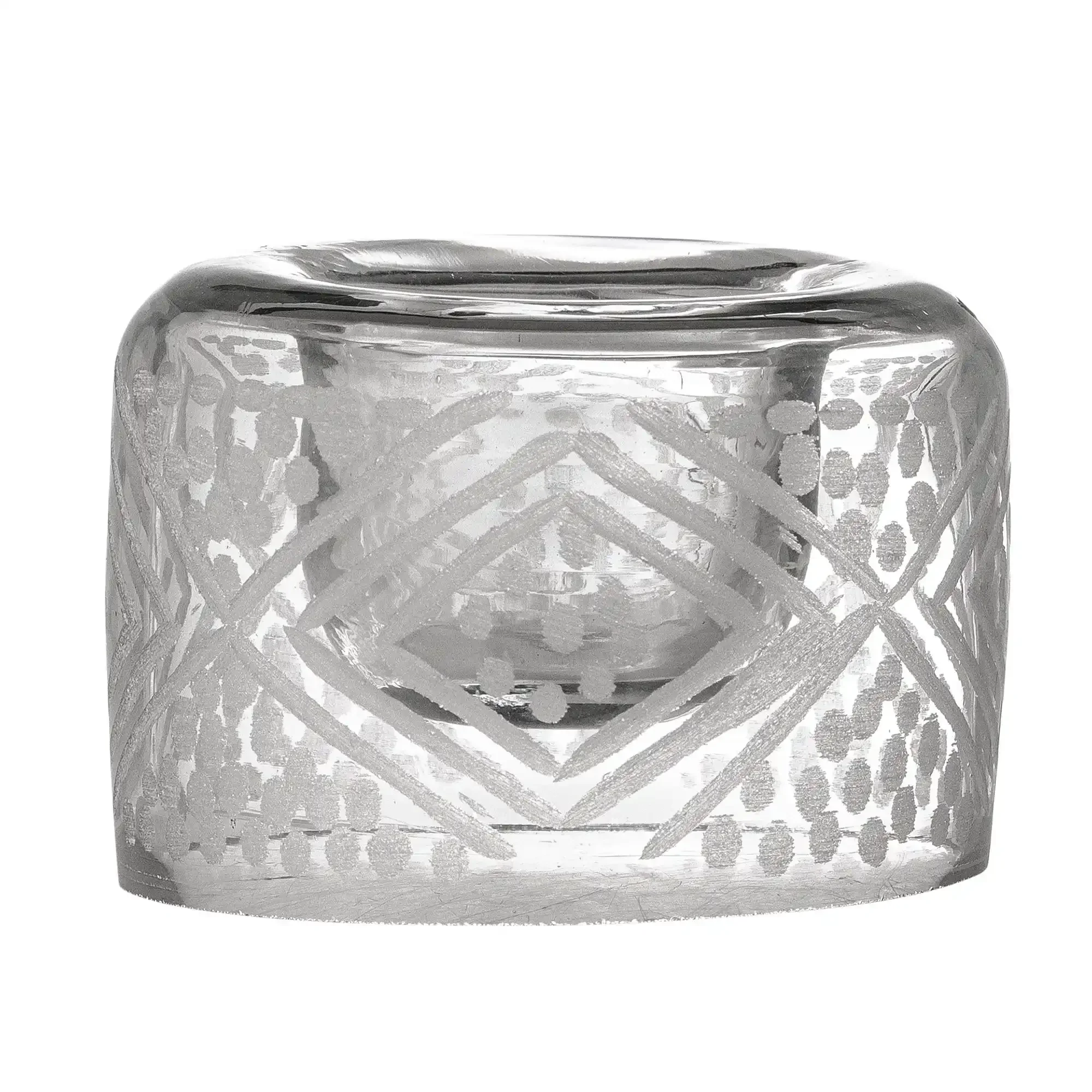 Eierdop glas transparant Kiyomi 8cm