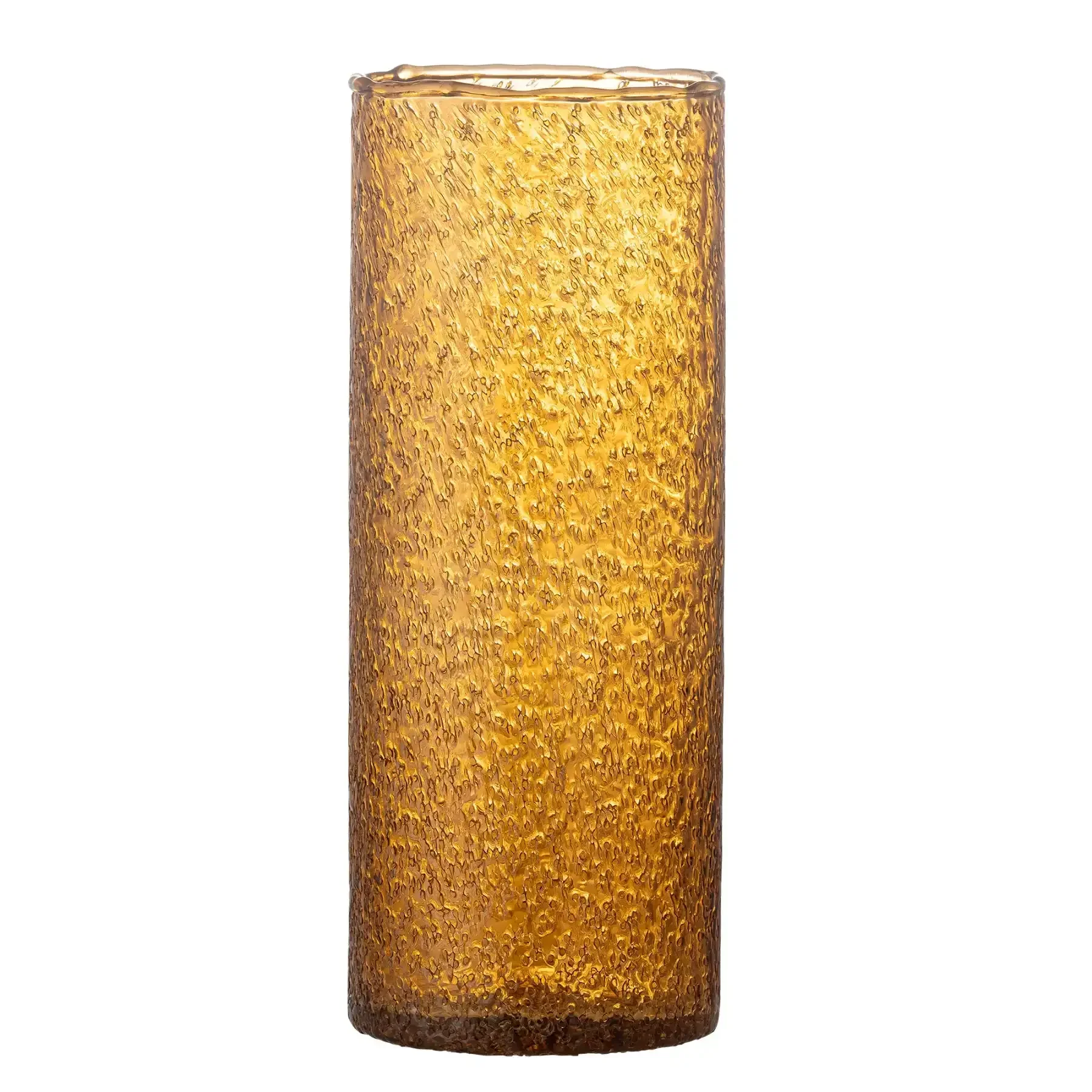 Vaas gerecycled glas bruin Zenta 32cm