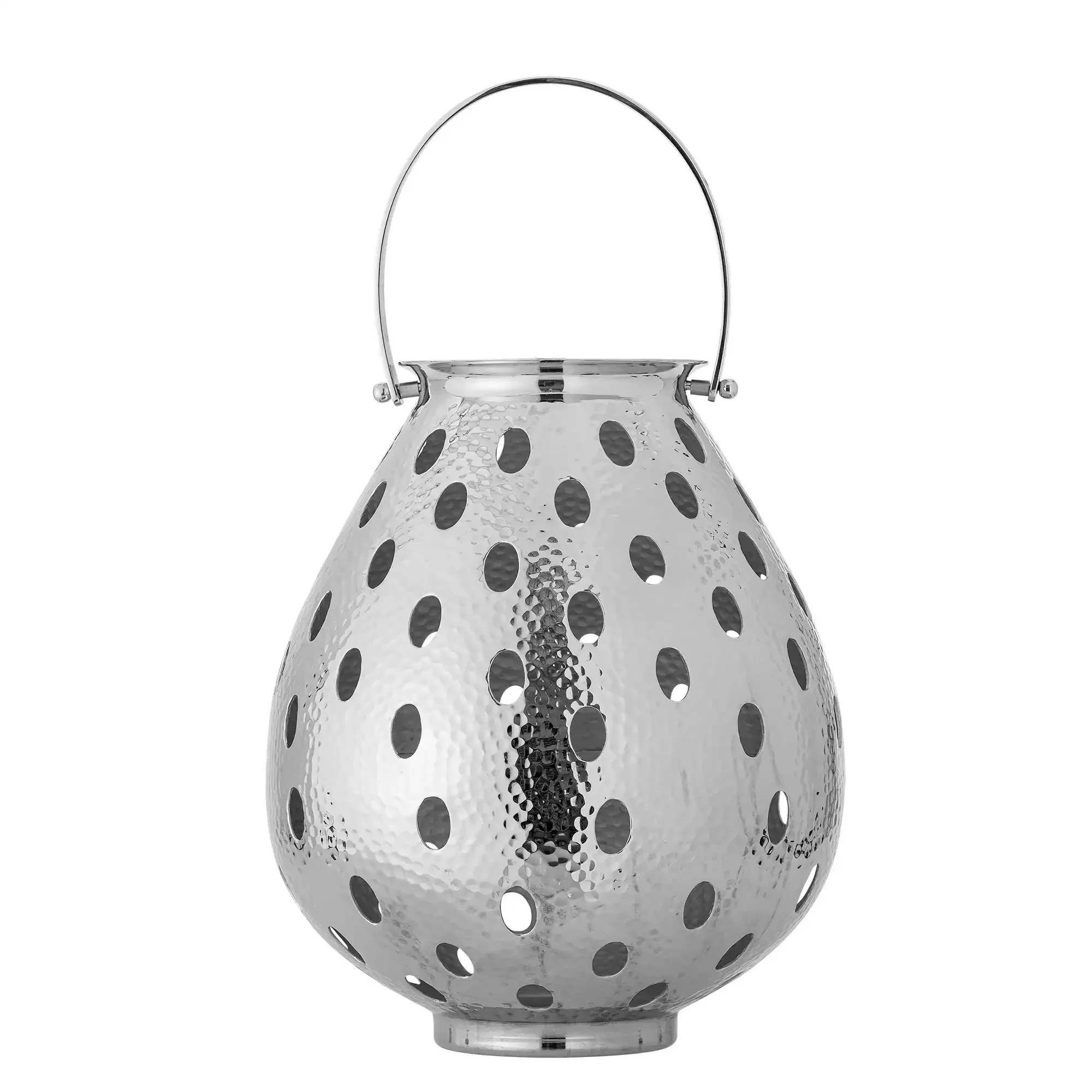 Lantaarn aluminium zilver Maika