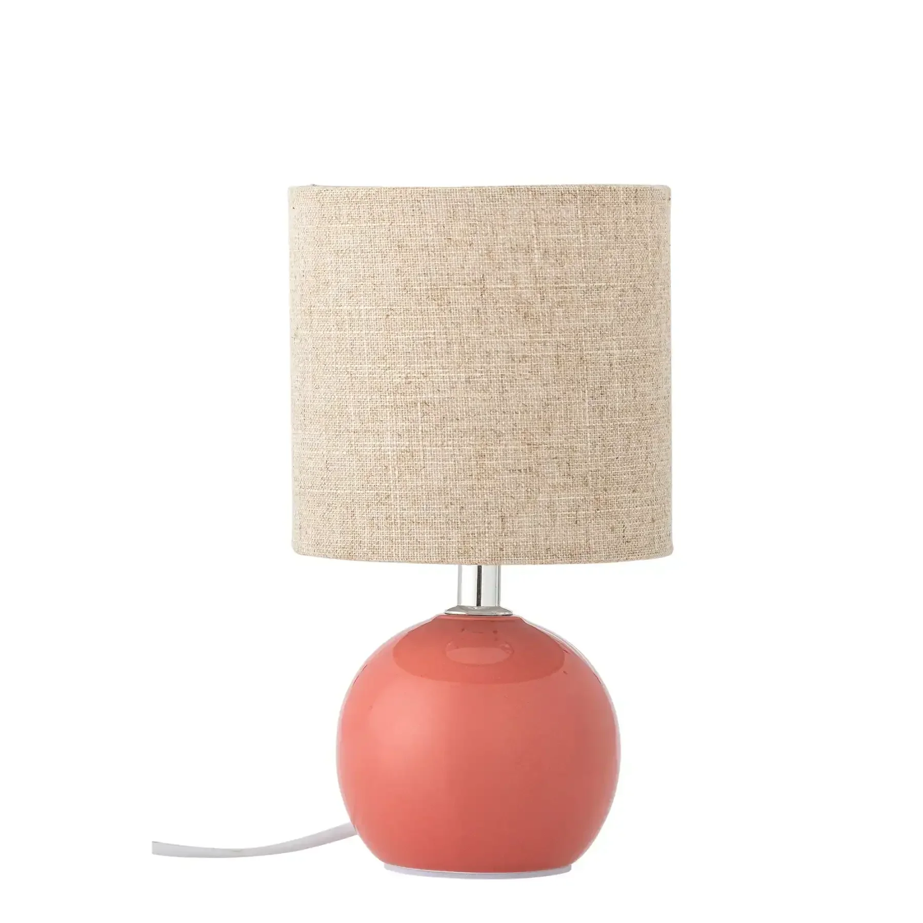 Tafellamp aardewerk roze Valdis 24cm