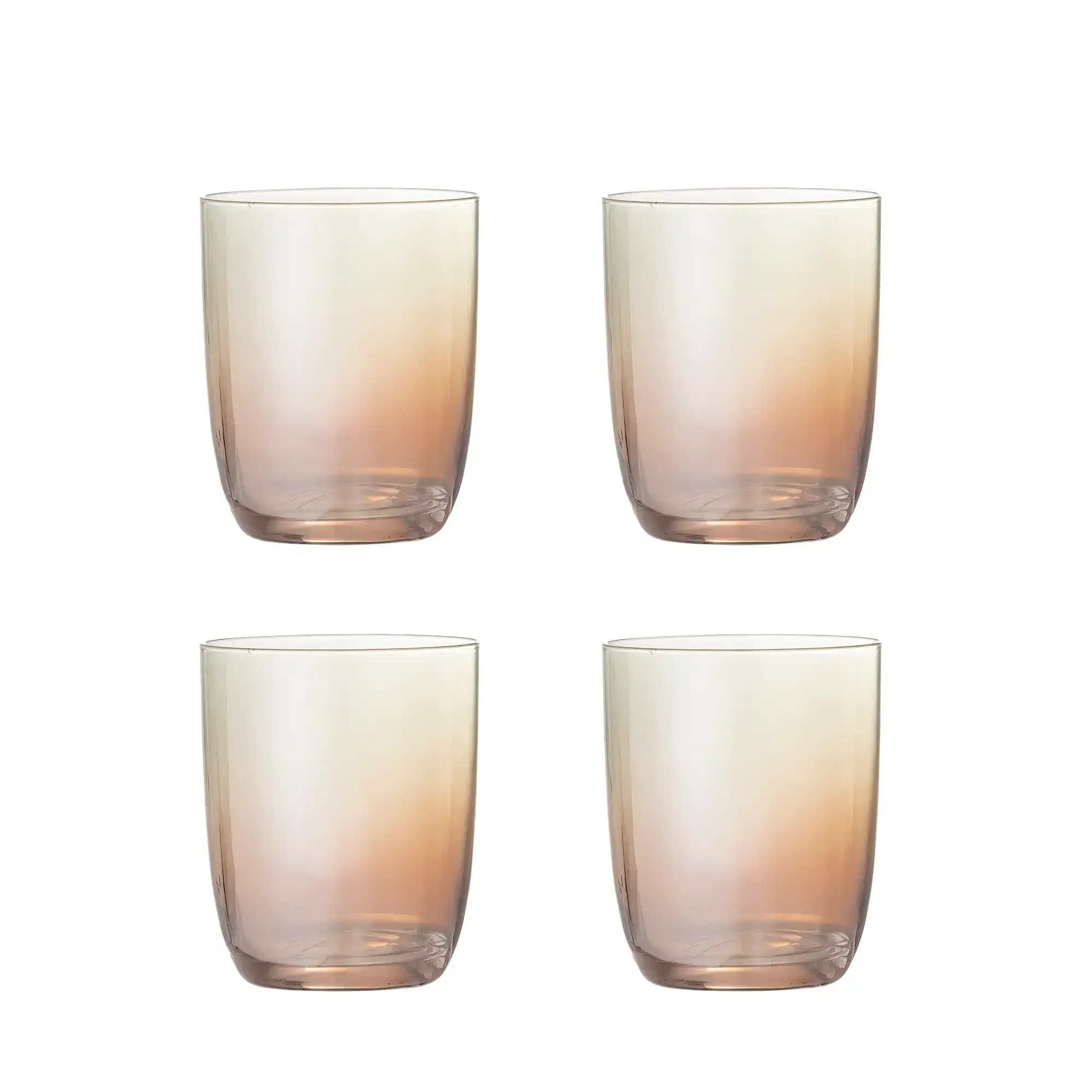 Drinkglas glas brons Aston – 4 stuks