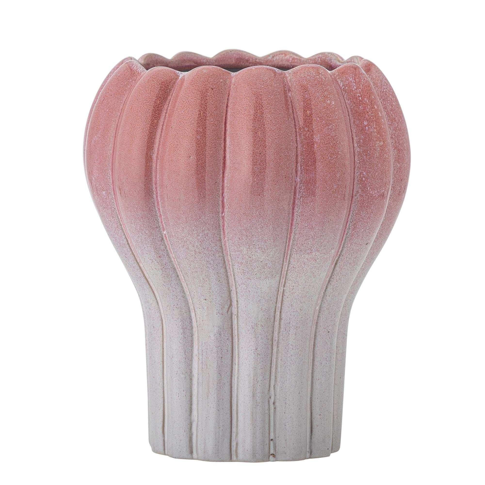 Bloempot aardewerk roze Kyla 23cm Bloempot aardewerk roze Kyla 23cm