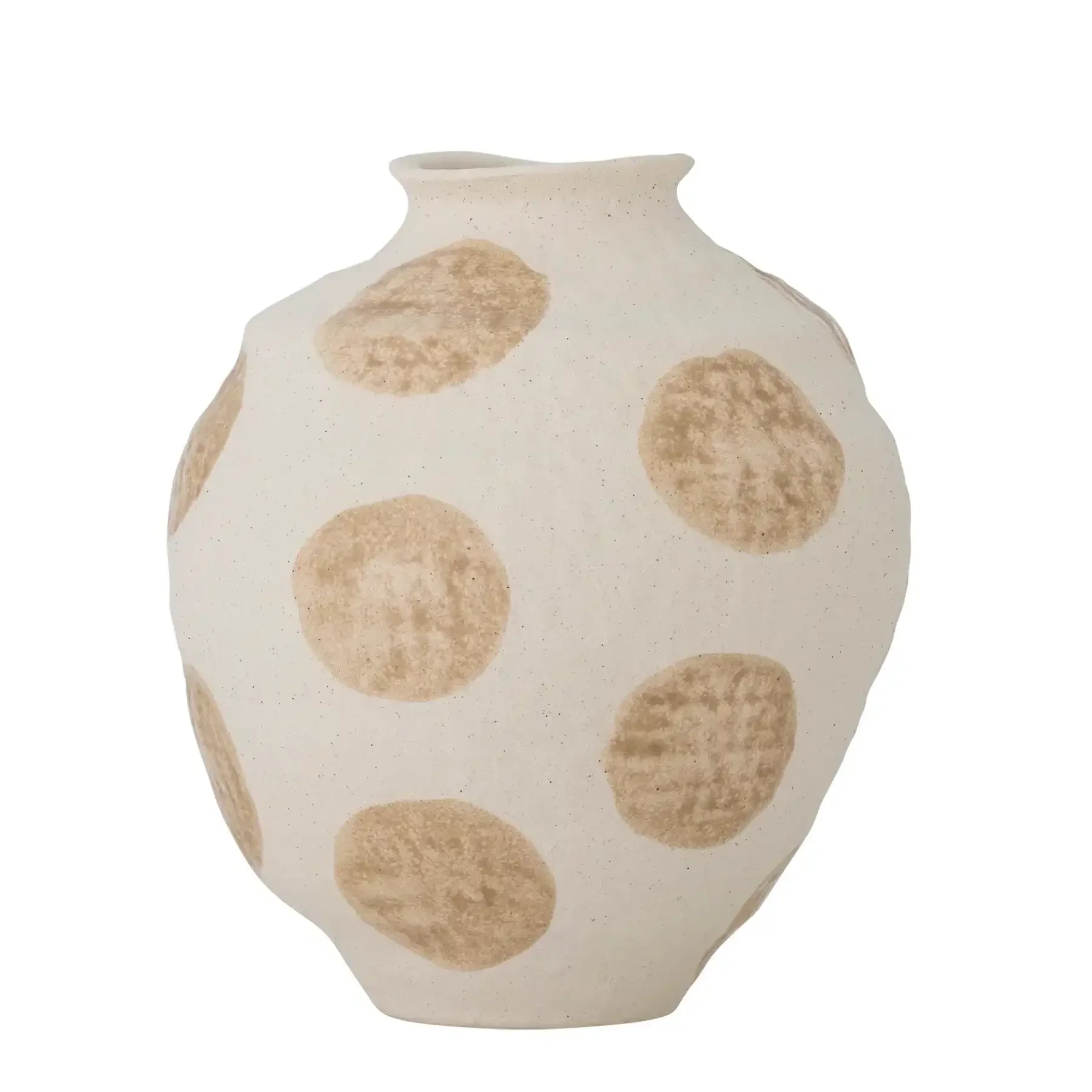 Vaas aardewerk beige Byron 20cm
