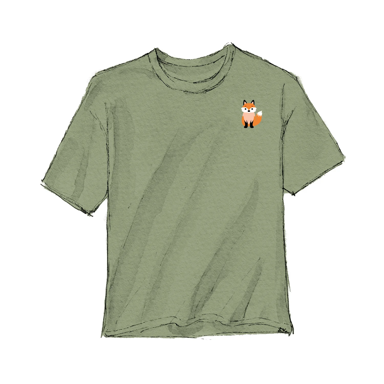 T-Shirt Vos Groen