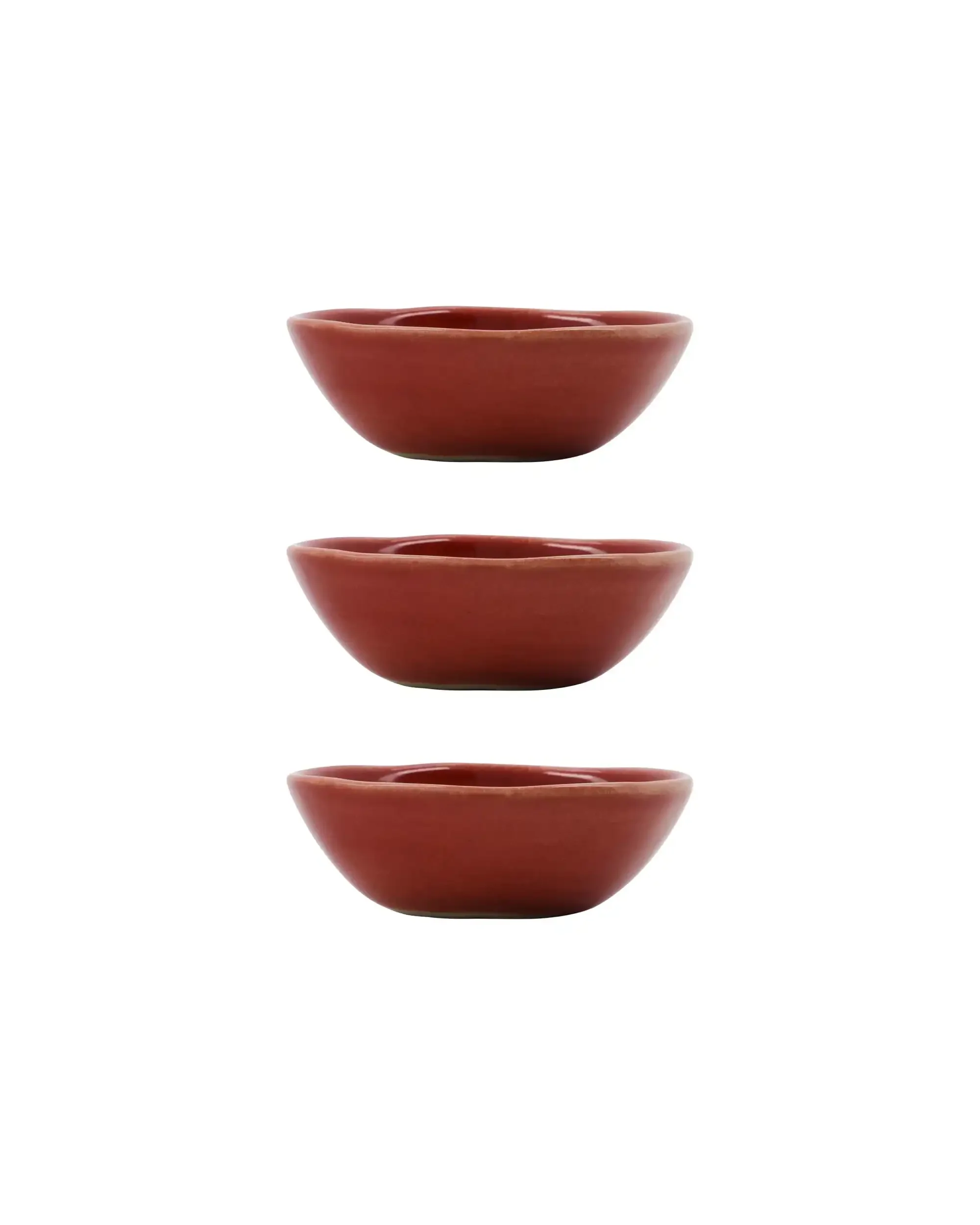 Kommen Diva Rood 8 cm – 3 stuks