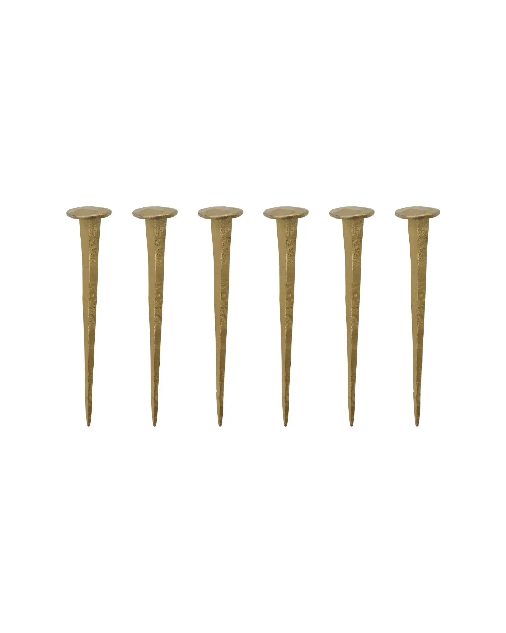 Nagels Wall Messing afwerking 8cm – 6 stuks