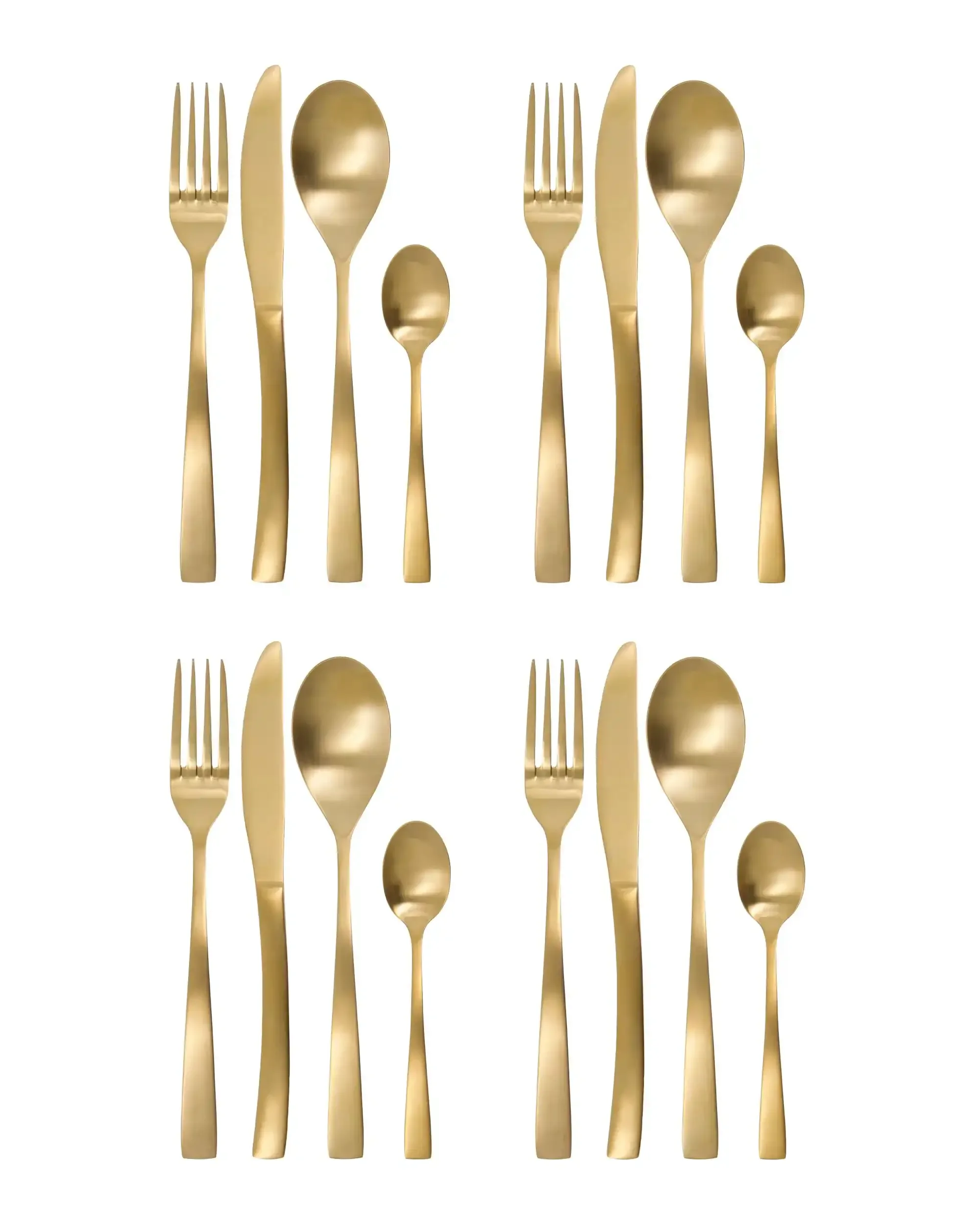 Bestekset Golden Goud – 16 delig