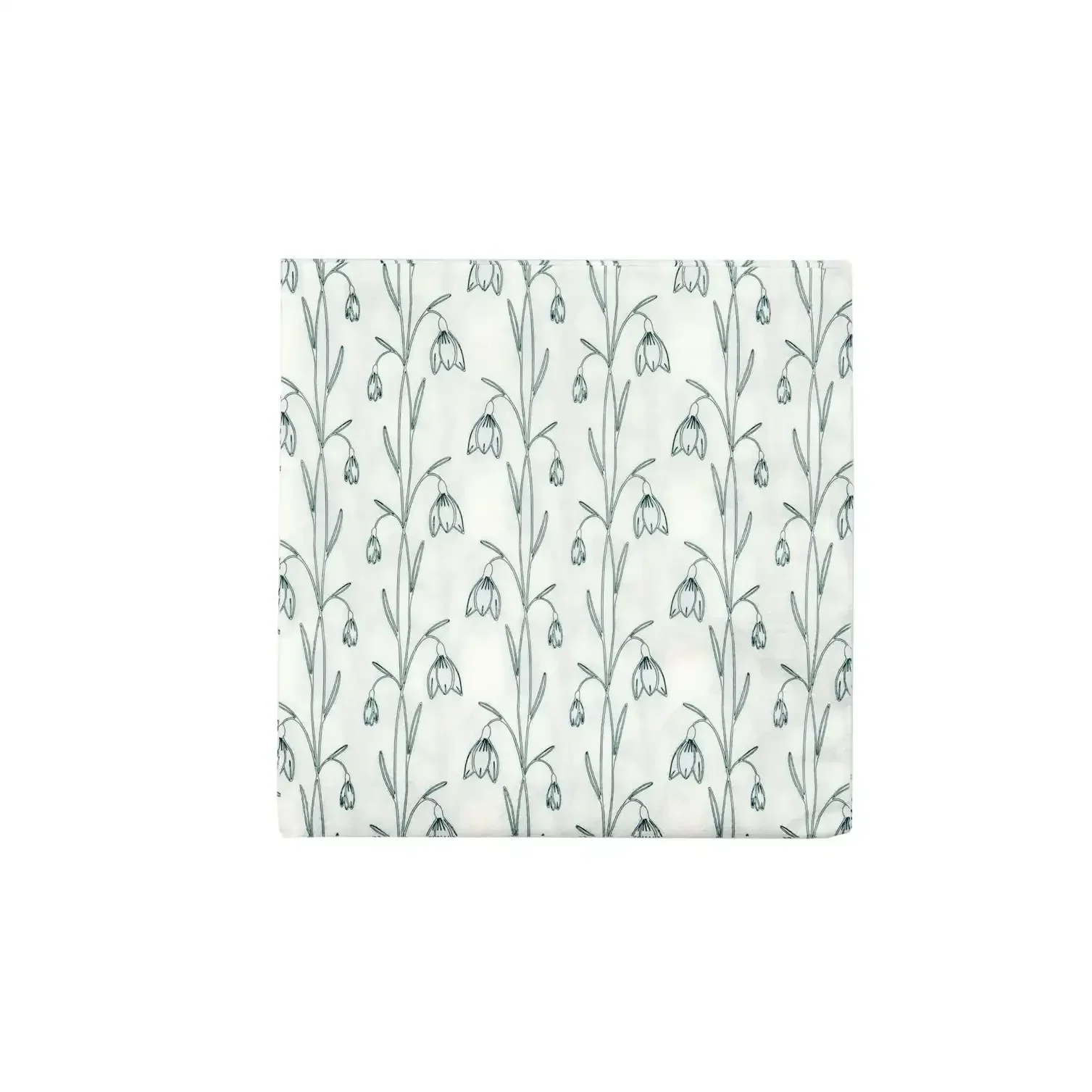 Servetten Snowdrop wit groen Servetten Snowdrop wit groen