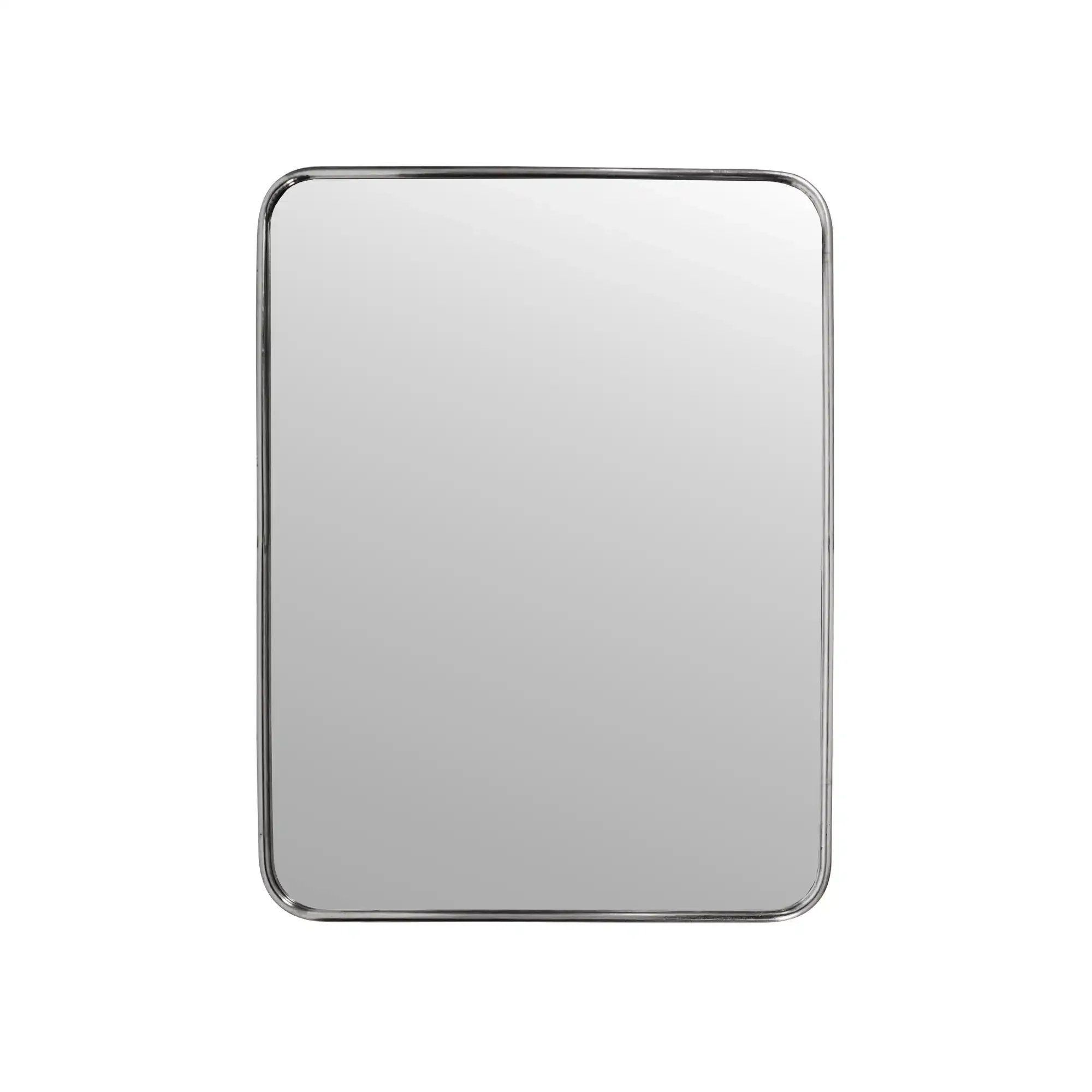 Spiegel Mirror met geborsteld zilver 60x80cm
