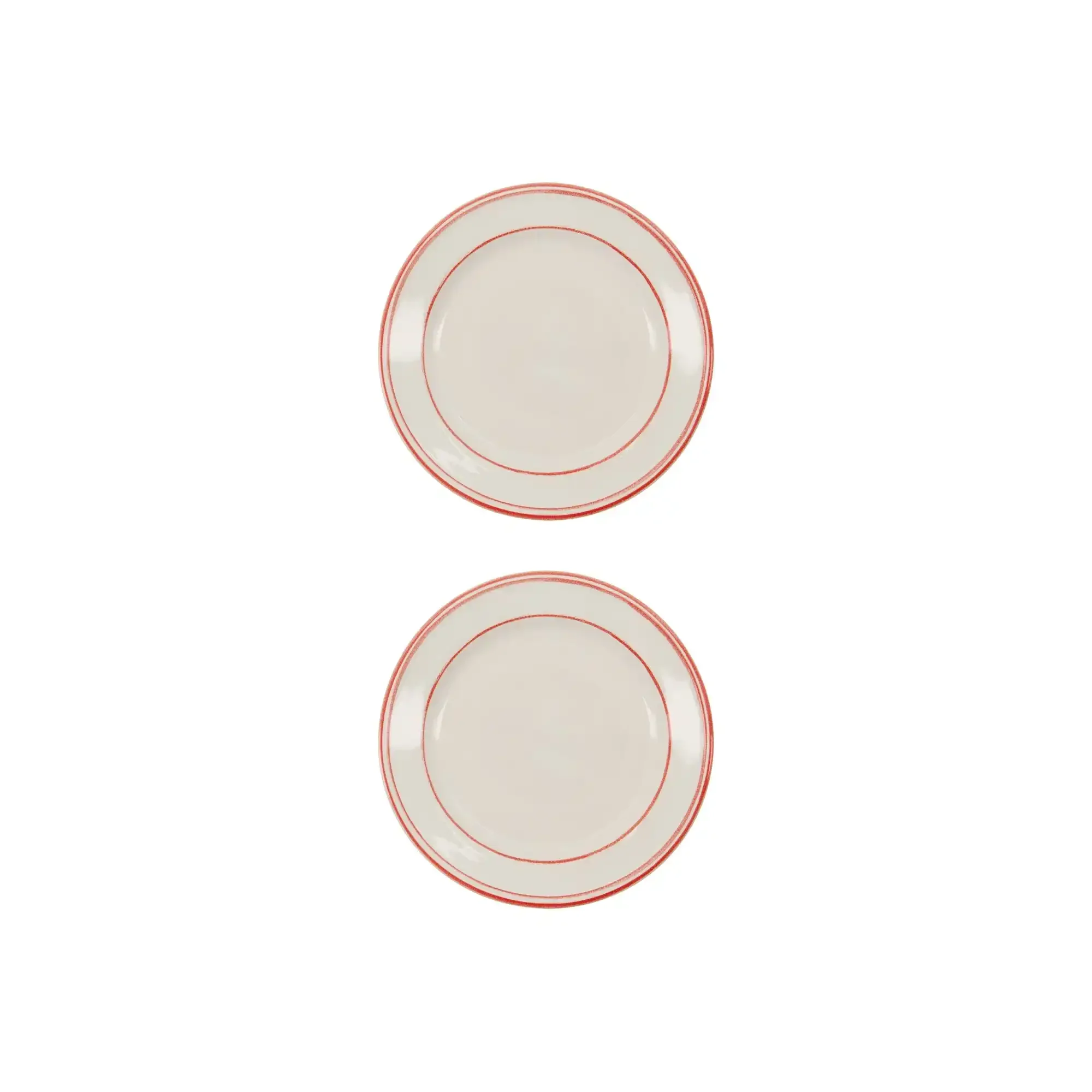Bistro bord rood 21cm – set van 2
