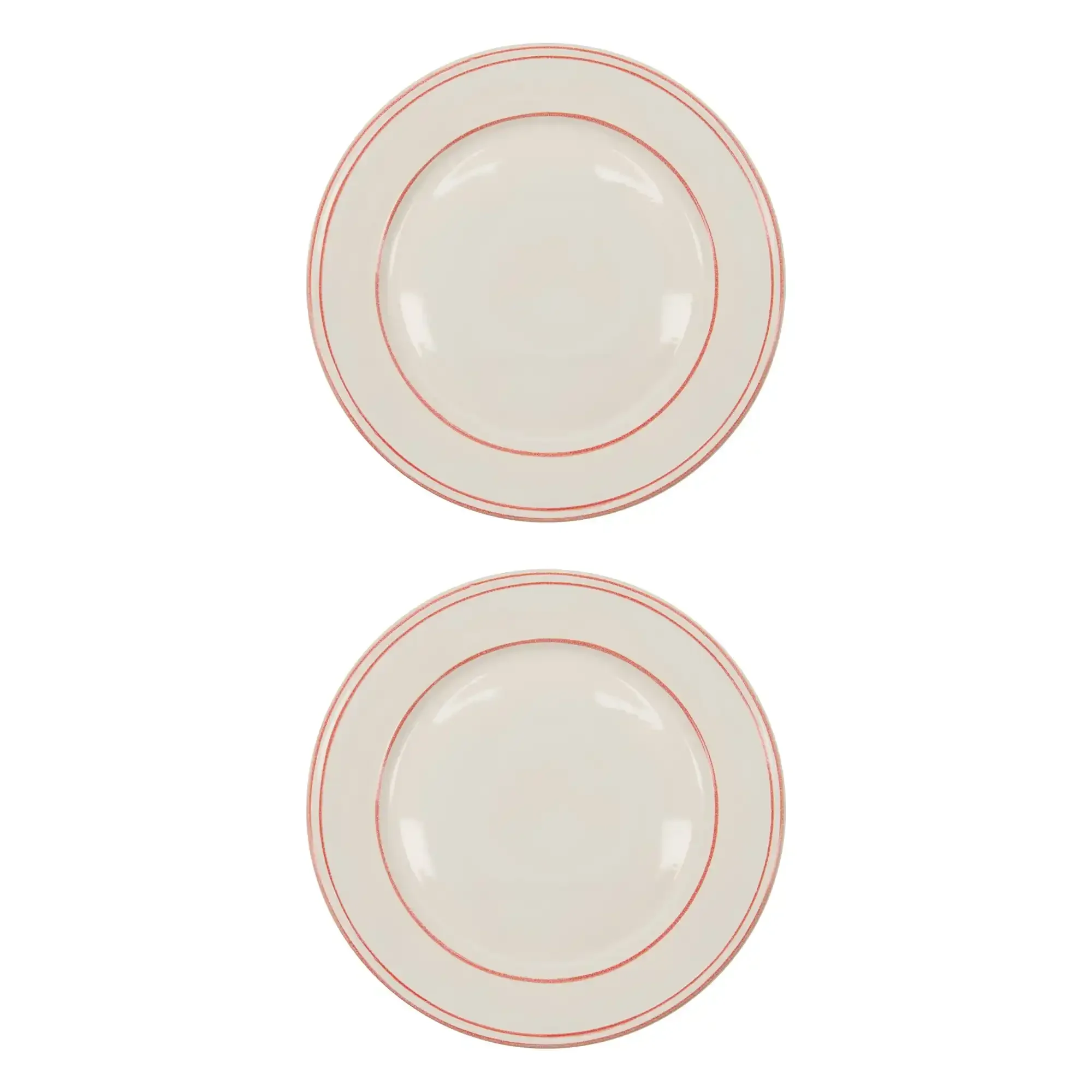 Bistro bord rood 27cm – set van 2