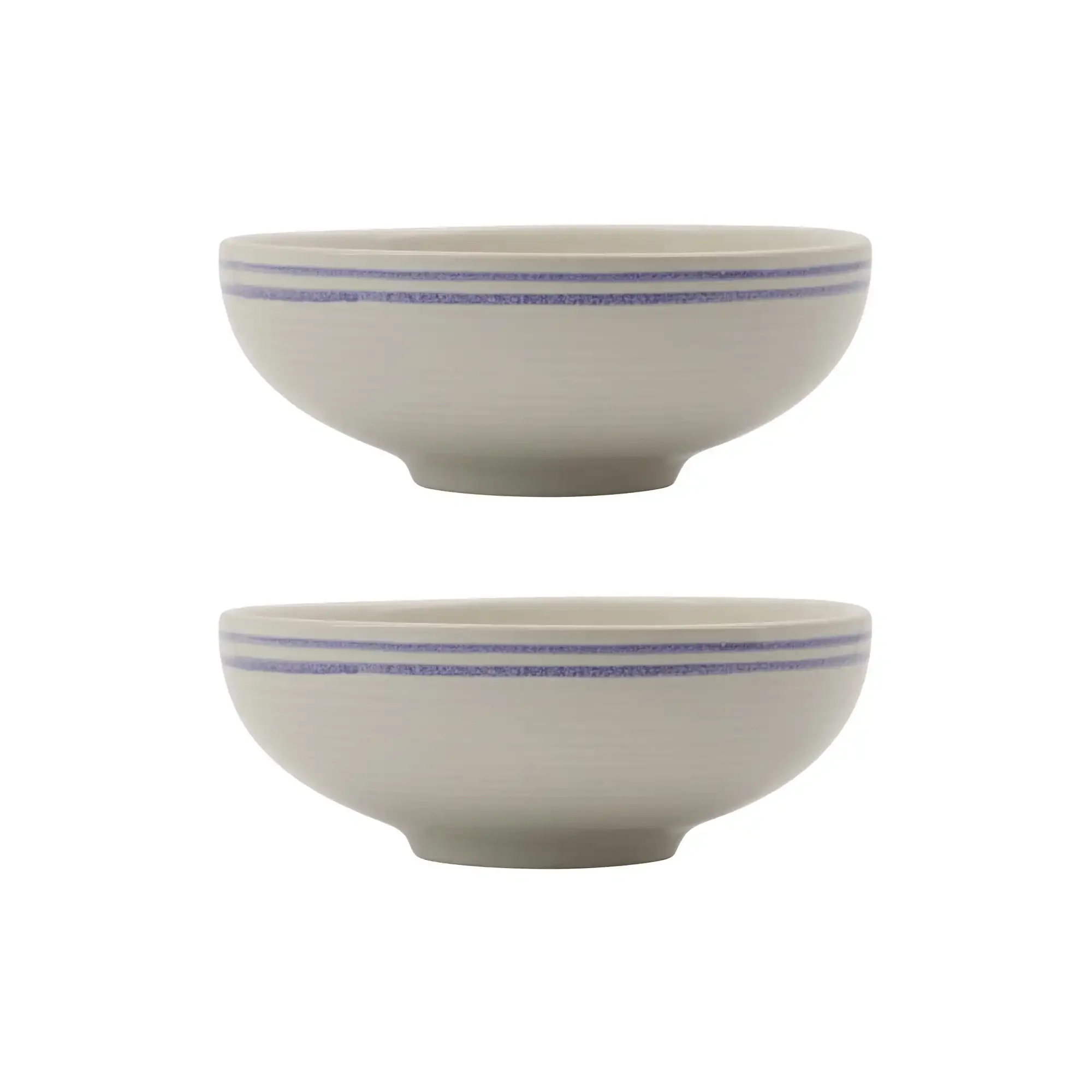 Bistro schaal blauw 15cm – set van 2