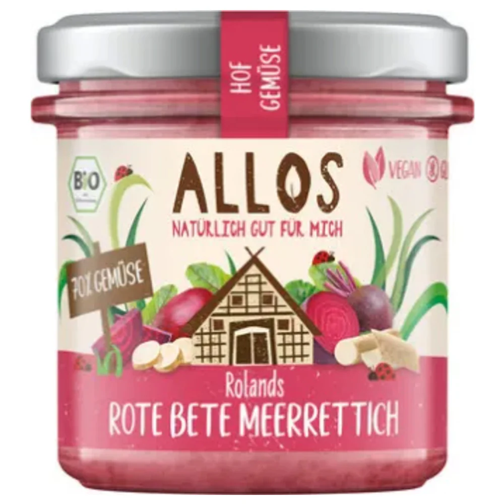 Allos Groentepread Rode Biet Mierikswortel 135 g