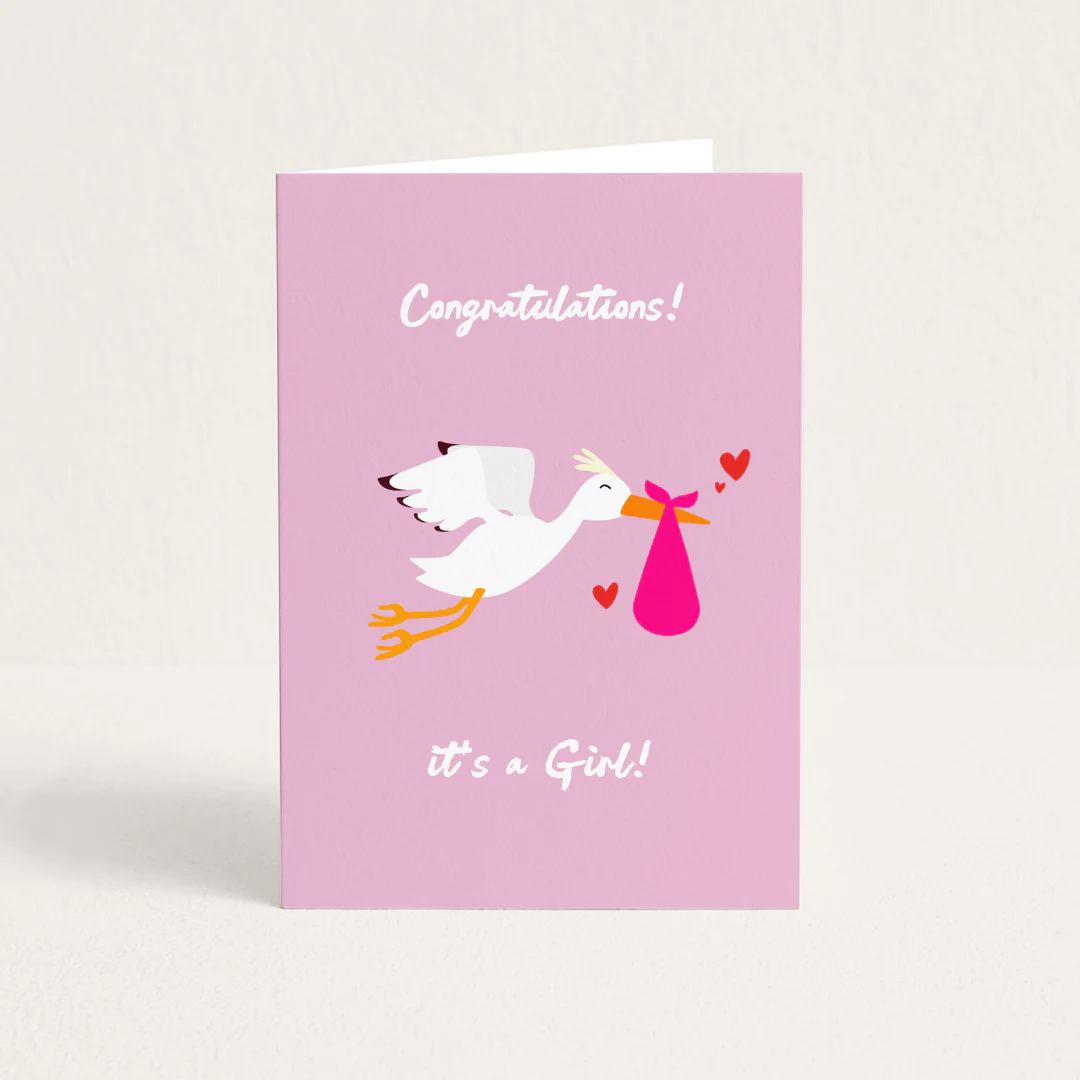 Wenskaart | It’s A Girl